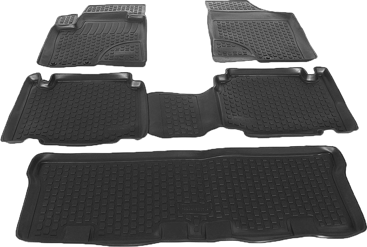 Коврик в багажник L.Locker, для Hyundai ix55 (08-), 4 шт21 395 598 Коврик в багажник L.Locker, для Hyundai ix55 (08-), 4 шт21 395 598Коврики L.Locker производятся индивидуально для каждой модели автомобиля из современного и экологически чистого материала. Изделия точно повторяют геометрию пола автомобиля, имеют высокий борт, обладают повышенной износоустойчивостью, антискользящими свойствами, лишены резкого запаха и сохраняют свои потребительские свойства в широком диапазоне температур (от -50°С до +80°С). Рисунок ковриков специально спроектирован для уменьшения скольжения ног водителя и имеет достаточную глубину, препятствующую свободному перемещению жидкости и грязи на поверхности. Одновременно с этим рисунок не создает дискомфорта при вождении автомобиля. Водительский ковер с предустановленными креплениями фиксируется на штатные места в полу салона автомобиля. Новая технология системы креплений герметична, не дает влаге и грязи проникать внутрь через крепеж на обшивку пола.