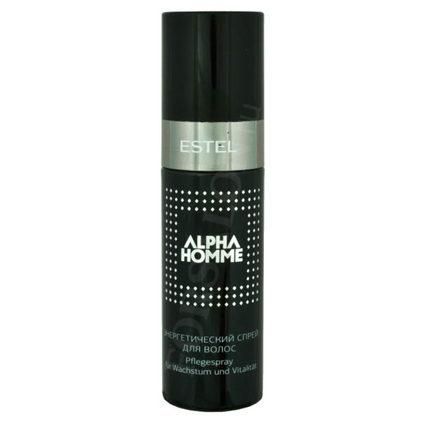 Estel Alpha Homme - Энергетический спрей для волос 100 млFS-00897 Estel Alpha Homme - Энергетический спрей для волос 100 млFS-00897Проблемы волос: Выпадение волос Сохранять то, что имеешь, и приумножать это! Таков принцип, который касается многого в жизни мужчины: дел, знаний, сил… Энергетический спрей поможет предотвратить преждевременную потерю волос и активизирует их рост. Комплекс с кофеином и аминокислотами воздействует на волосяные луковицы, активизирует кровообращение и питание волосяных фолликулов.Результат: Kopexil, Трипептид меди – стимулирует рост волос Протеины СОИ – восстанавливают прочность волос, придают плотность и упругость.