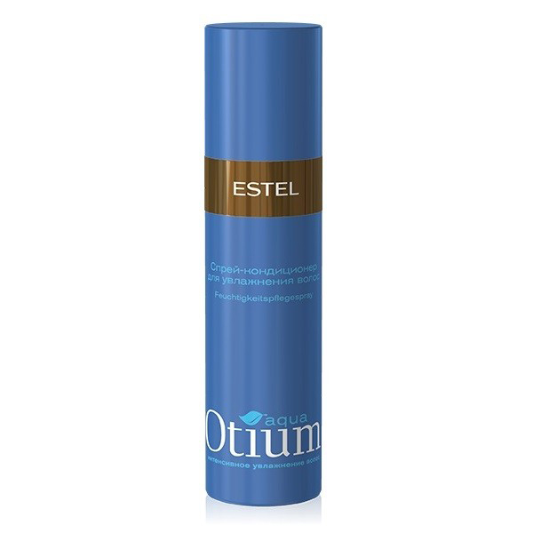 Estel Otium Aqua Спрей-кондиционер для волос увлажняющий 200 млFS-00897 Estel Otium Aqua Спрей-кондиционер для волос увлажняющий 200 млFS-00897Estel Otium Aqua Спрей - кондиционер для волос увлажняющий - несмываемый уход. Он эффективно увлажняет сухие волосы, приглаживает чешуйки, выравнивает кутикулу. Хорошо кондиционирует, придает блеск.Обладает антистатическим эффектом.В результате эластичные, блестящие волосы и естественная укладка.
