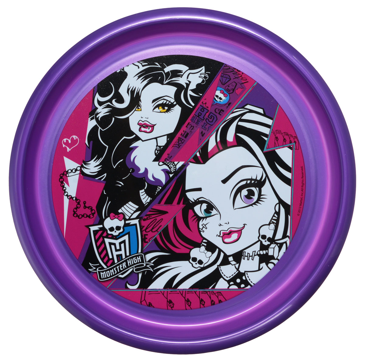 Monster High Тарелка детская диаметр 23 см54 009312 Monster High Тарелка детская диаметр 23 см54 009312Яркая тарелка Monster High идеально подойдет для кормления малыша и самостоятельного приема им пищи. Тарелка выполнена из безопасного полипропилена, дно оформлено высококачественным изображением героев мультфильма Monster High.Такой подарок станет не только приятным, но и практичным сувениром, добавит ярких эмоций вашему ребенку! Не предназначено для использования в СВЧ-печи и посудомоечной машине.