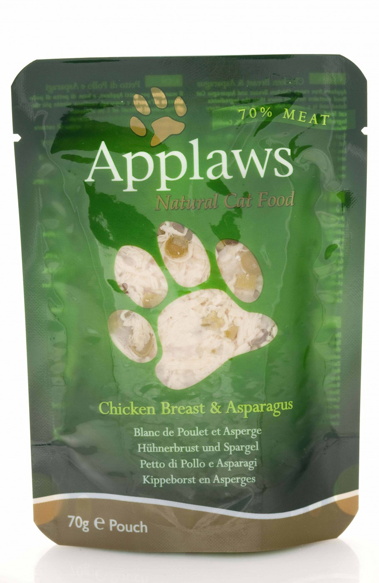 Консервы для кошек Applaws, с курицей и спаржей, 70 г101246 Консервы для кошек Applaws, с курицей и спаржей, 70 г101246Консервы для кошек Applaws - это настоящее удовольствие для кошек. Нежное мясо в собственном бульоне с лакомой добавкой. Ламинированная упаковка из пищевой фольги прекрасно сохраняет все вкусовые качества рецепта. Продукт не содержит ГМО, синтетических добавок, усилителей вкуса и красителей. Applaws - все только натурально, ничего лишнего! Состав: филе куриной грудки 70%, куриный бульон 24%, спаржа 5%, рис 1%.Гарантированный анализ: белок 19%, жиры 0,3%, зола 0,7%, клетчатка 0,2%, влага 78%.Товар сертифицирован.