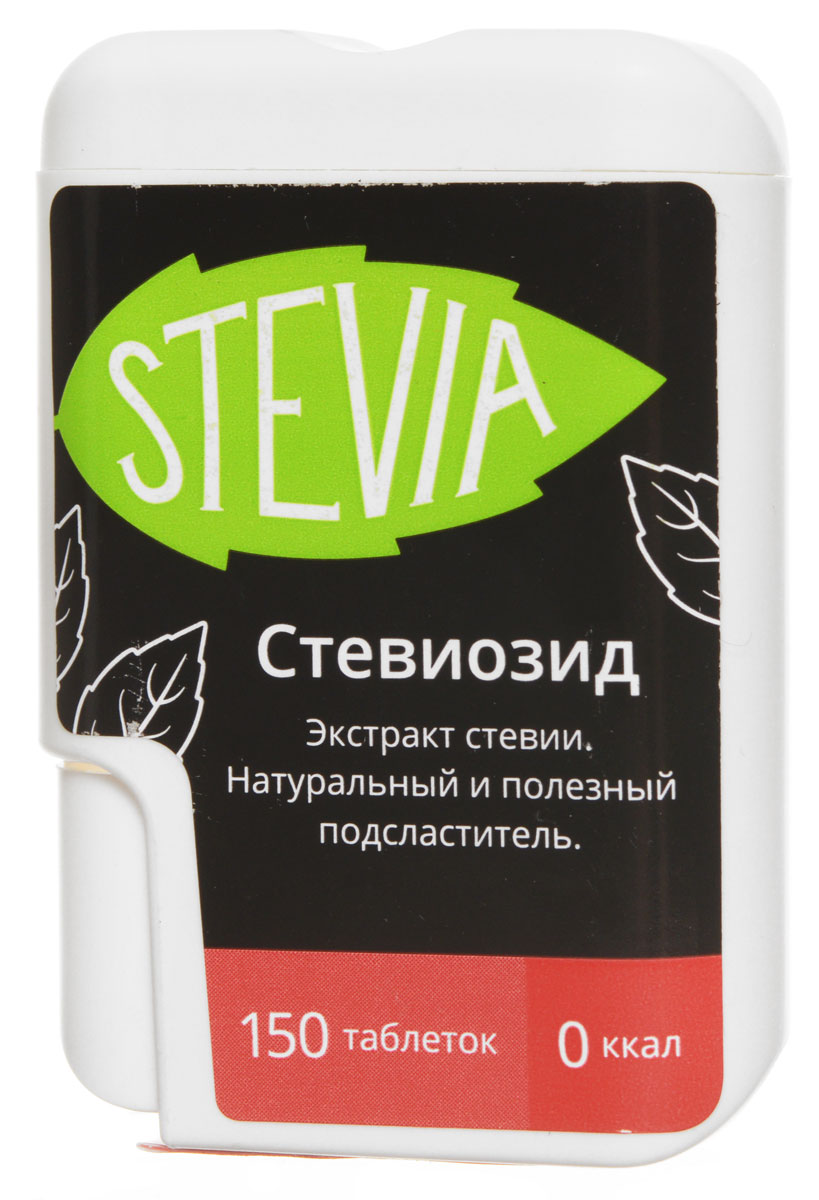 UFEELGOOD Stevia стевиозид экстракт стевии, 150 таблеток0120710 UFEELGOOD Stevia стевиозид экстракт стевии, 150 таблеток0120710Стевия UFEELGOOD - натуральный и полезный южноамериканский подсластитель, в 15 - 30 раз слаще сахара! Широкая популярность сладкой травы стевии объясняется содержанием в ее листьях значительного количества витаминов, аминокислот, микроэлементов. Она оказывает благотворное влияние на:Сердечно-сосудистую системуОрганы пищеваренияПечень и желчный пузырьИммунную системуЗубы и десныЕще десятилетие назад можно было лишь читать в научных трудах об уникальном растении-сахарозаменителе — достать стевию или стевиозид в нашей стране было практически невозможно. Сегодня стевия стала доступна всем.