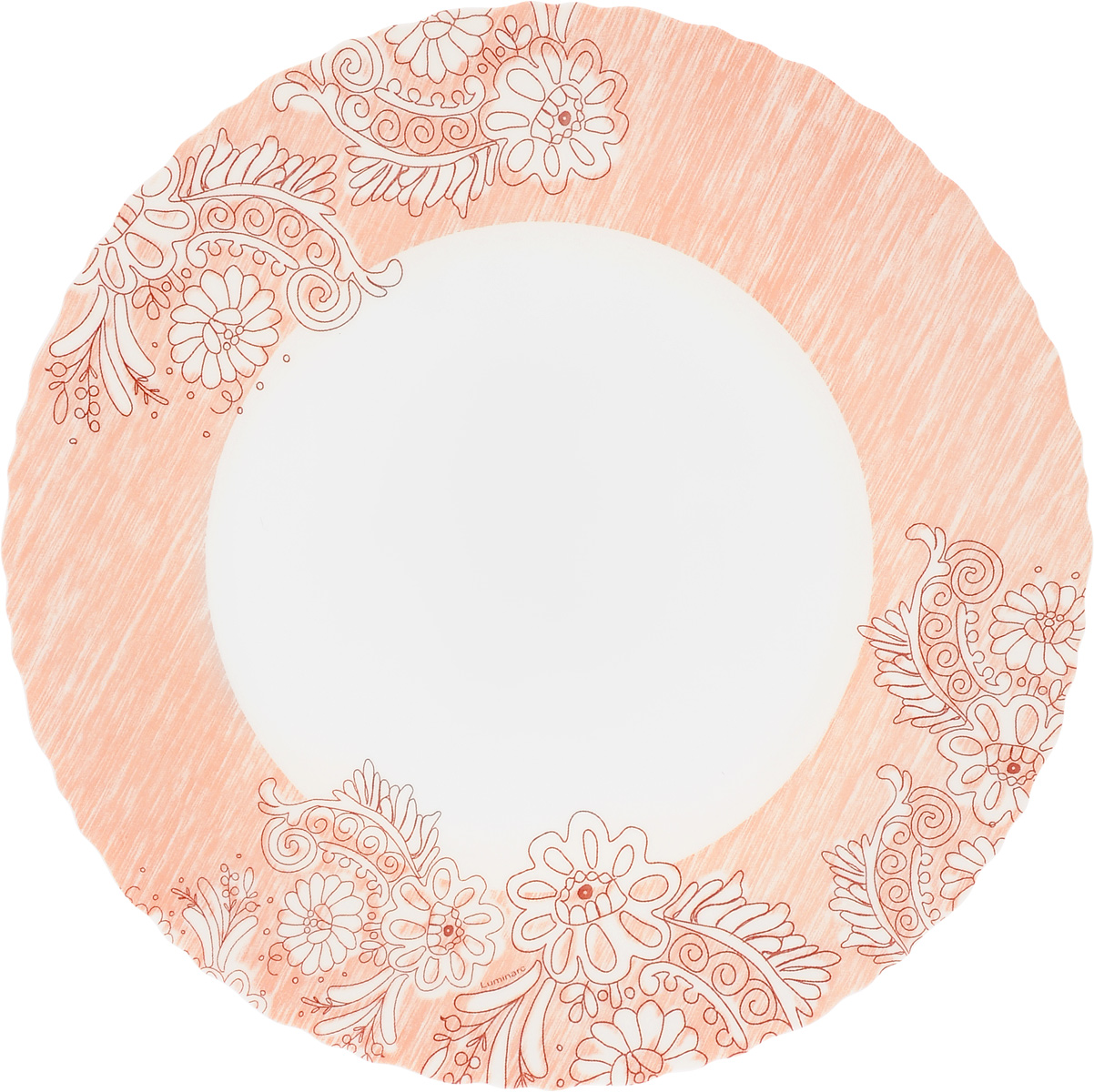 Тарелка обеденная Luminarc Minelly Pink, диаметр 25 см54 009312 Тарелка обеденная Luminarc Minelly Pink, диаметр 25 см54 009312Обеденная тарелка Luminarc Minelly Pink, изготовленная из ударопрочного стекла, имеет изысканный внешний вид. Яркий дизайн придется по вкусу и ценителям классики, и тем, кто предпочитает утонченность. Тарелка Luminarc Minelly Pink идеально подойдет для сервировки вторых блюд из птицы, рыбы, мяса или овощей, а также станет отличным подарком к любому празднику.Диаметр тарелки (по верхнему краю): 25 см.