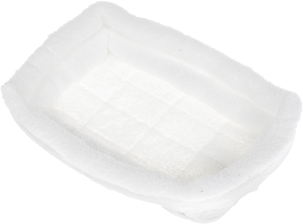 Лежанка для животных Midwest Quiet Time Double Bolster, с двойным бортом, 43 x 28 смFIDB-6123 Лежанка для животных Midwest Quiet Time Double Bolster, с двойным бортом, 43 x 28 смFIDB-6123Лежанка для животных Midwest Quiet Time Double Bolster с двойным бортиком изготовлена из искусственной овчины. Бортик можно поднять, что обеспечит животному дополнительную глубину лежанки, либо опустить. Основание снабжено 4 резинками для крепления.Подходит для клеток, переносок, автомобилей. Лежанка легко складывается для хранения и перевозки.Возможна машинная стирка при 30°С или сухая чистка.Материал наполнителя: полиэстерфайбер, латексный спонж. Материал основы: 35% хлопок, 65% полиэстер. Материал верхнего покрытия: 100% акрилфайбер. Размер в сложенном виде: 43 х 28 х 9 см. Размер в разложенном виде: 53 х 36 х 5 см.