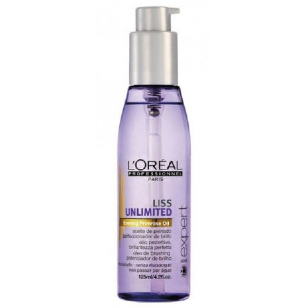 LOreal Professionnel Liss Unlimited – Термо-масло для гладкости 125 мл72523WD LOreal Professionnel Liss Unlimited – Термо-масло для гладкости 125 мл72523WDLOreal Professionnel Liss Unlimited – Термо-масло для гладкости 125 мл профессиональное средство серии Лисс Анлимитед от Лореаль Профешнл для ухода и укладки непослушных волос. Использование масла дарят капризным» волосам гладкость, эластичность, упругость и красивый естественный блеск.При использовании масла волосы легко укладываются в любую, самую необычную прическу. Кератин, входящий в состав средства, способствует восстанию структуры поврежденных волос, а комплекс витаминов и минералов глубоко питает каждый волос, придавая им жизненных сил и красивый безупречный вид.Термозащитное масло бережно заботиться о волосах, защищая их от неблагоприятного влияния высоких температур и ультрафиолетовых лучей. Средство LOreal Professionnel Liss Unlimited Oil незаменимо в жаркие знойные дни, когда волосы подвергаются пересыханию на солнце, в результате чего без специальной защиты они становятся хрупкими, ломкими и тусклыми.Термозащитное масло сияние предотвратит воздействие солнечных лучей, сохранит естественный баланс структуры волос, вернет сияющий блеск, природную силу и красоту каждой пряди.