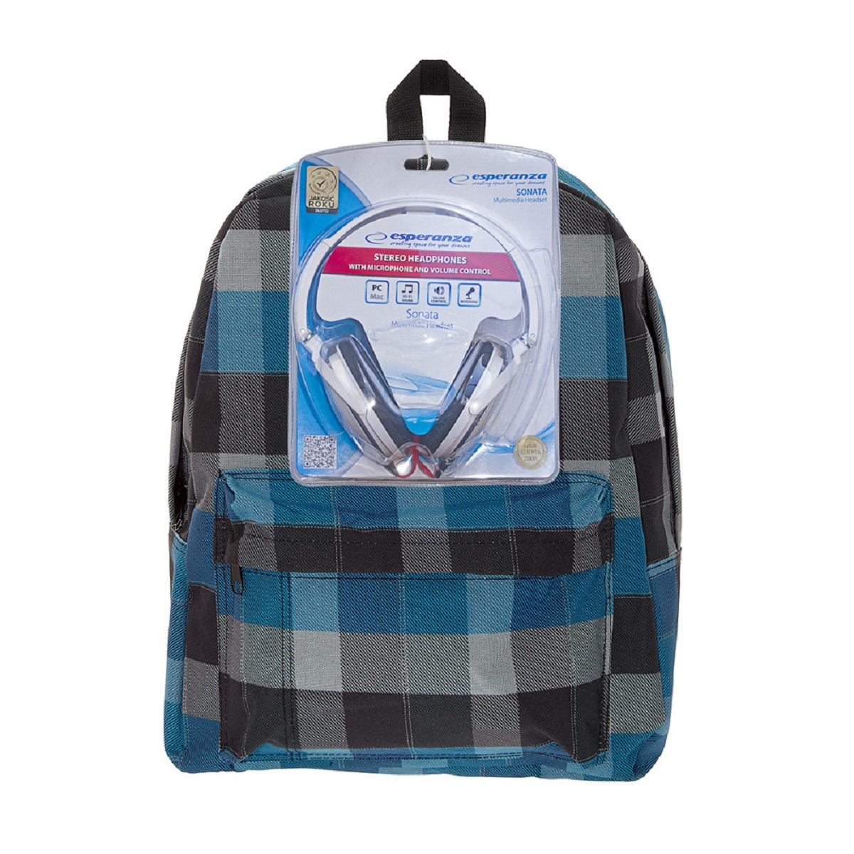 Рюкзак городской 3D Bags Клетка, 16 л + ПОДАРОК: НаушникиП1606-01 Рюкзак городской 3D Bags Клетка, 16 л + ПОДАРОК: НаушникиП1606-01Стильный, вместительный и практичный, рюкзак понравится и школьникам, и студентам. Просторный внутренний отсек, наружний карман на молнии будут очень удобны в использовании. Клетка еще никогда не была такой крутой! В комплект входят белые стереонаушники с мягкими ушными подушками. Длина кабеля 2м, разъем 3,5мм, сопротивление 32 Ом, диапазон часто - 20 Гц-20000 Гц, выходная мощность - 100 мВт.Наушники поставляются в цветовом ассортименте. Поставка осуществляется в зависимости от наличия на складе.
