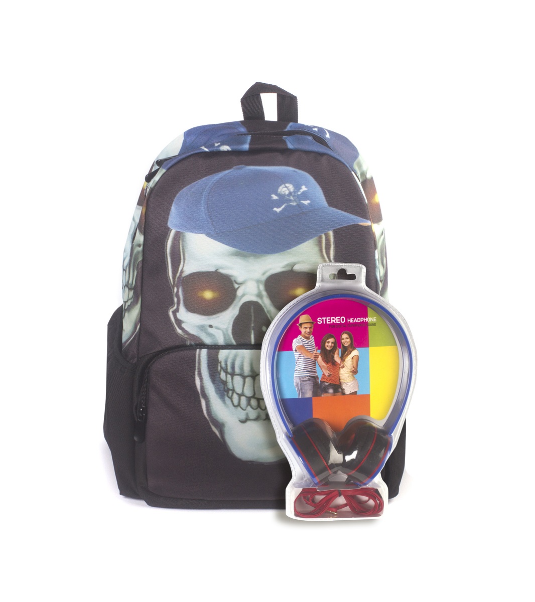 Рюкзак молодежный 3D Bags Роджер-Бейсболка, цвет: черный, голубой, 27 л + ПОДАРОК: НаушникиWA-1505024 Рюкзак молодежный 3D Bags Роджер-Бейсболка, цвет: черный, голубой, 27 л + ПОДАРОК: НаушникиWA-1505024Новая колекция для любителей Веселого Роджера. С этими рюкзаки вы всегда будете на пике популярности, а наушники, входящие в комлект, позволят вам не расставаться с любимой музыкой, фильмами и играми. Технические характеристики: длина шнура 1800 мм (+-50 мм), частота 20-20 КГц, импеданс 32 Ом (+-10%), чувствительность 105 дБ/В (+-3 дБ на 1 КГц), разъем mini-jack 3,5 мм.Наушники поставляются в цветовом ассортименте. Поставка осуществляется в зависимости от наличия на складе.