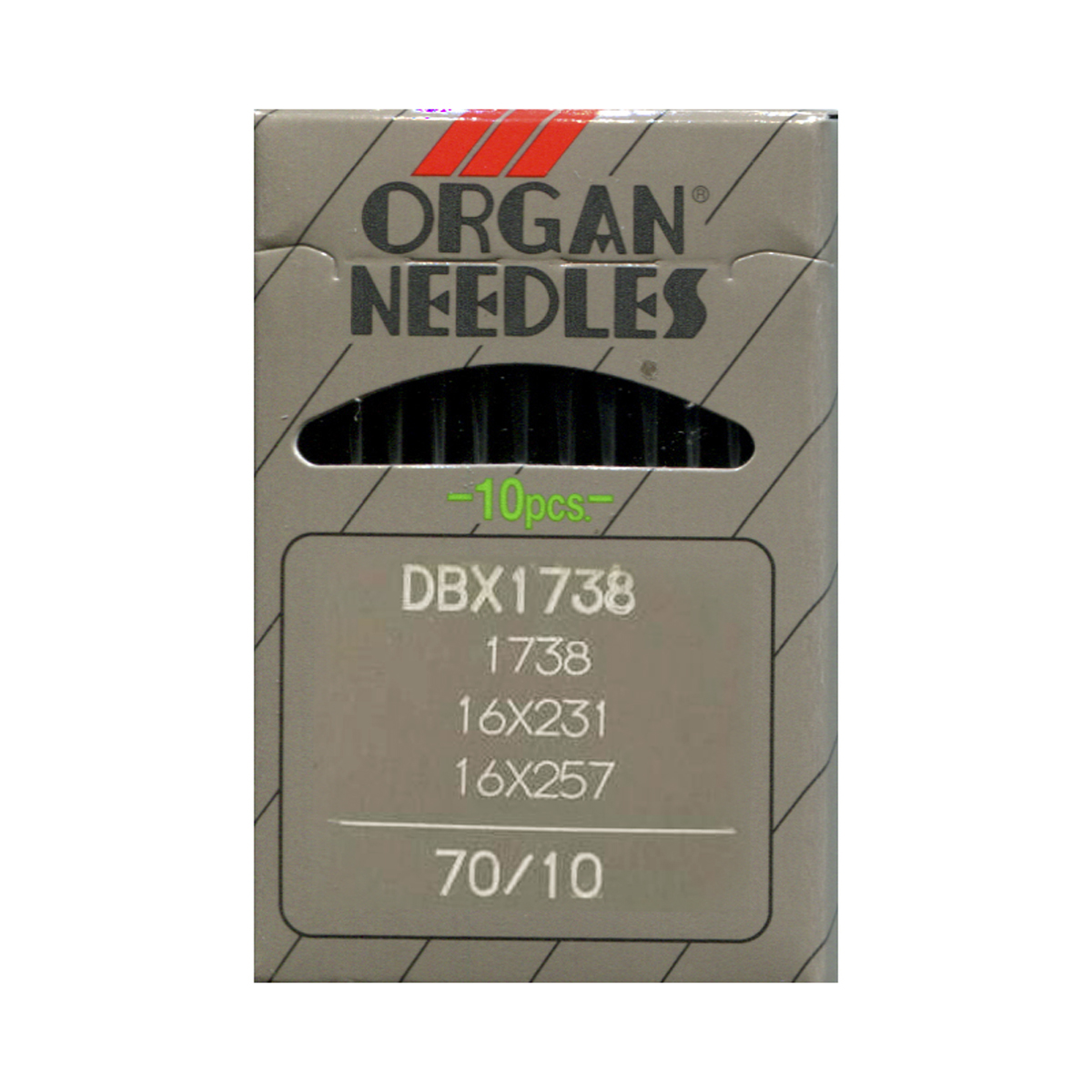Иглы для промышленных швейных машин Organ, DBx1/70, 10 штSM 10-09 Иглы для промышленных швейных машин Organ, DBx1/70, 10 штSM 10-09Иглы для промышленных швейных машин Organ с маркировкой DBx1 предназначены для прямострочных швейных машин. Иглы используются для пошива всех видов тканей. Острие игл тонкое, стандартное.Предназначены для машин цепного стежка 10Б, 53, 810 классов и импортных аналогов. В промышленных машинах используются иглы с круглыми колбами, в отличие от игл бытовых машин, у которых колбы плоские. Круглая колба позволяет при наладке машины и установке иглы поворачивать (вращать) иглу, закрепляя ее в нужном положении. Диаметр колбы: 1,64 мм. Длина иглы: 33,9 мм. Номер игл: 70.