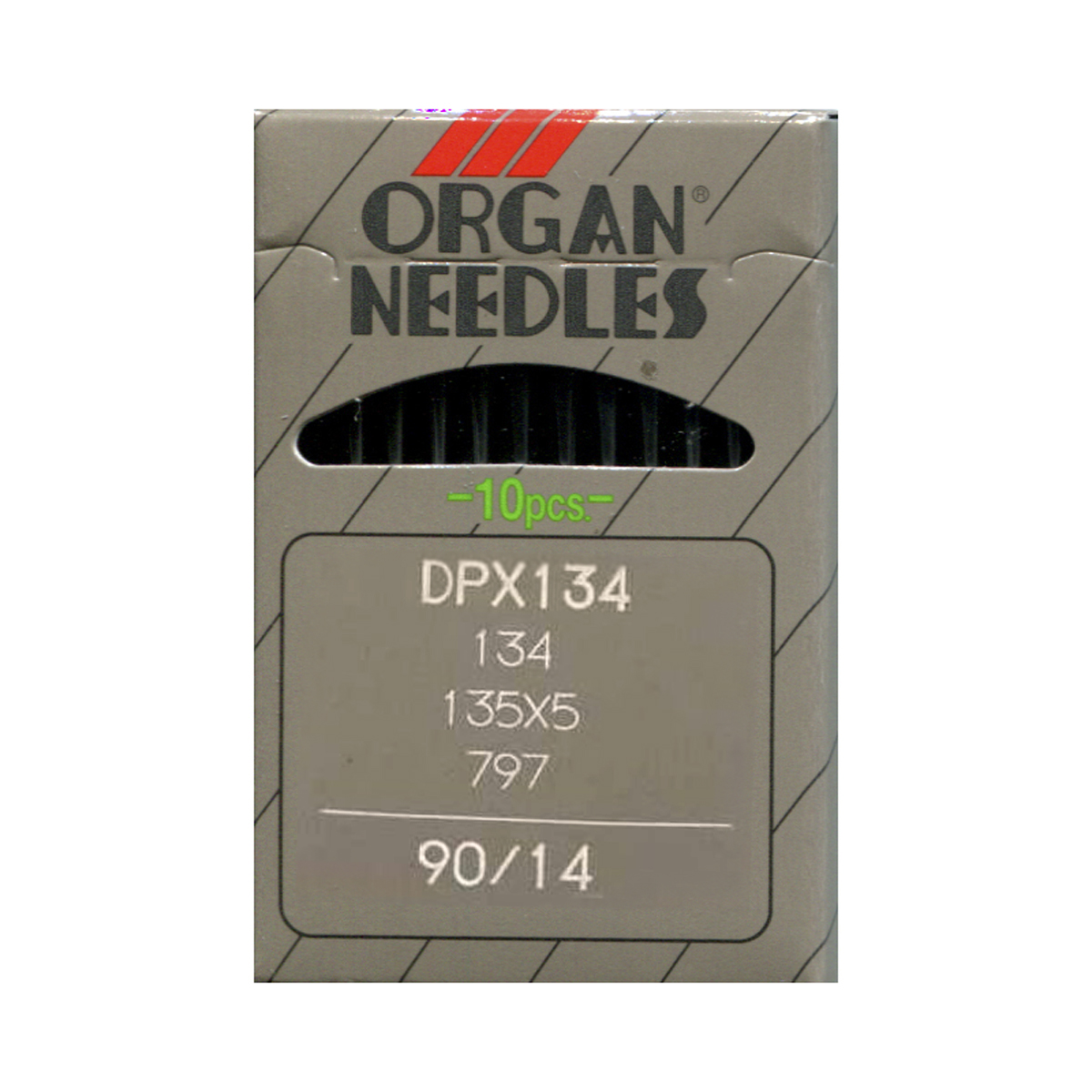 Иглы для промышленных швейных машин Organ, DPx5/90, 10 штComfort 05-15 Иглы для промышленных швейных машин Organ, DPx5/90, 10 штComfort 05-15Иглы для промышленных швейных машин Organ с маркировкой DPx5 предназначены для прямострочных швейных машин. Иглы используются для пошива всех видов тканей. Острие игл тонкое, стандартное.Предназначены для машин 22, 1022, 25, 26, 57, 225, 226, 260, 272, 302, 322М, 426, 431, 436, 525, 570, 625, 725, 803, 820, 822, 826, 851, 852, 862, 897, 925, 1052, 1126, 1324, 1622, 1822, 1852, 1862, 3022М классов и импортных аналогов. В промышленных машинах используются иглы с круглыми колбами, в отличие от игл бытовых машин, у которых колбы плоские. Круглая колба позволяет при наладке машины и установке иглы поворачивать (вращать) иглу, закрепляя ее в нужном положении. Диаметр колбы: 2,02 мм. Длина иглы: 33,9 мм. Номер игл: 90.