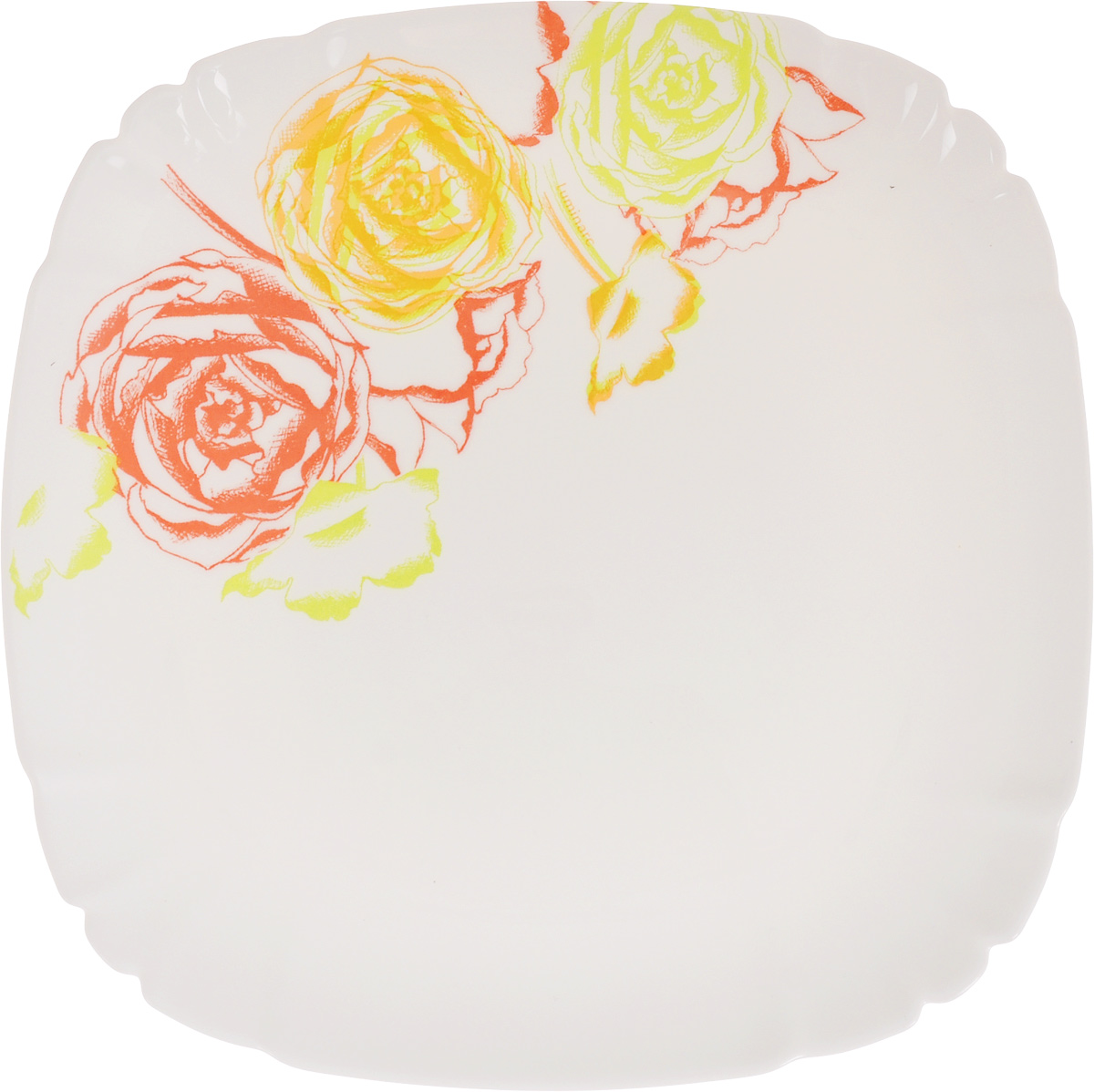 Тарелка десертная Luminarc Amaria, 21 х 21 см115510 Тарелка десертная Luminarc Amaria, 21 х 21 см115510Квадратная десертная тарелка Luminarc Amaria, изготовленная изударопрочного стекла, декорирована изображением цветов. Такая тарелка прекрасно подходит как дляторжественных случаев, так и для повседневногоиспользования. Идеальна для подачи десертов, пирожных, тортов имногого другого. Она прекрасно оформит стол и станетотличным дополнением к вашей коллекции кухоннойпосуды. Размеры тарелки (по верхнему краю): 21 х 21 см. Высота тарелки: 1 см.