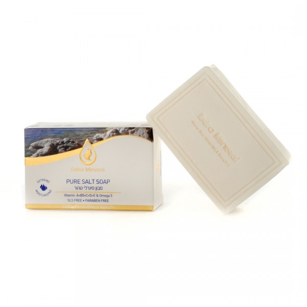 Extra Mineral Солевое мыло 125 гFS-00897 Extra Mineral Солевое мыло 125 гFS-00897Увлажняющее мыло из соли Мертвого моря. Уникальное мыло по своему составу - содержит соль Мертвого моря, 26 минералов Мертвого моря, комплекс витаминов А, С, В5, D, витамин «красоты» Е, полиненасыщенную жирную кислоту Омега 3. Обладает эффектом экстра-увлажнения кожи. Не содержит агрессивных и вредных для человека химических компонентов, благотворно влияет на кожу лица, головы и тела. Рекомендуется для всех типов кожи и волос. Показано для ежедневного применения.