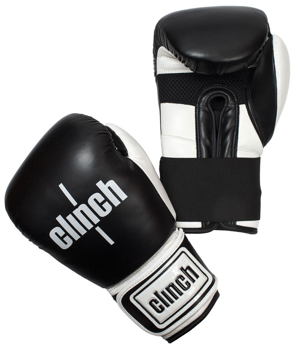 Перчатки боксерские Clinch Punch, цвет: черно-белый, 10 унций. C131adiBC02 Перчатки боксерские Clinch Punch, цвет: черно-белый, 10 унций. C131adiBC02Боксерские перчатки Punch. Изготовлены из высококачественного, прочного эластичного полиуретана. Многослойный пенный наполнитель обеспечивает улучшенную анатомическую посадку, комфорт и высокий уровень защиты. Широкая резинка позволяет оптимально фиксировать запястье.