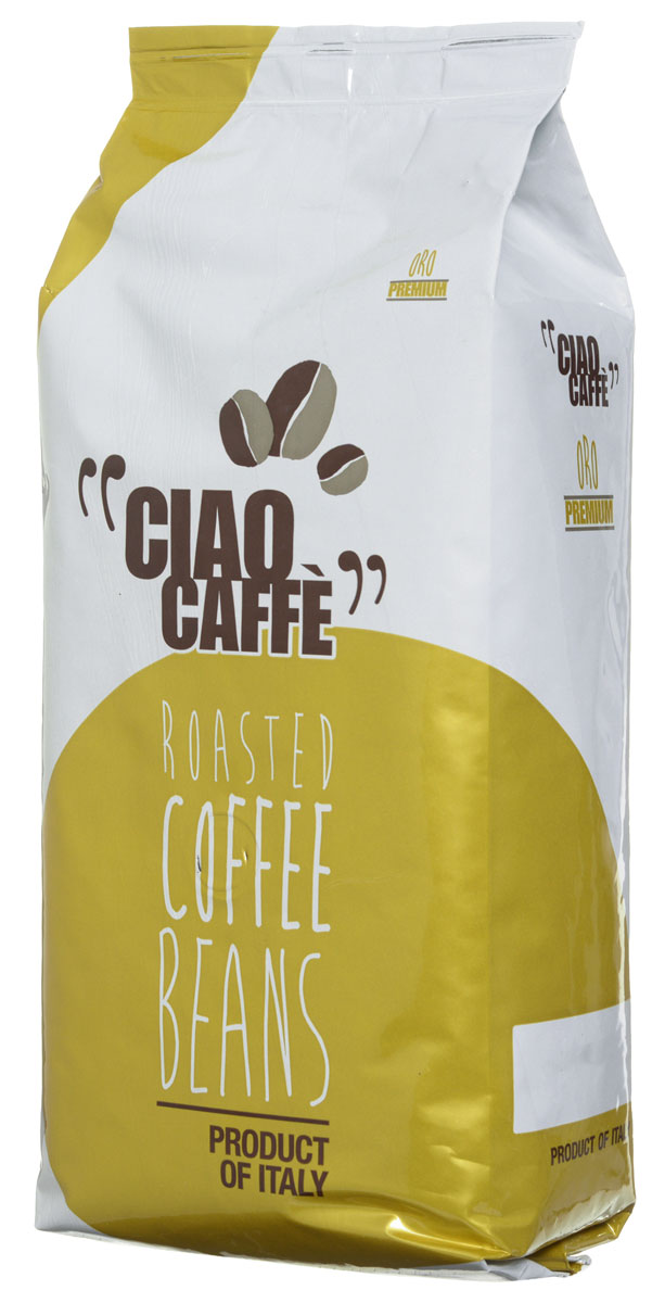 Ciao Caffe Oro Premium кофе в зернах, 1 кг0120710 Ciao Caffe Oro Premium кофе в зернах, 1 кг0120710Ciao Caffe Oro Premium - великолепная и утонченная смесь лучших зерен ароматной арабики. Этот изысканный напиток имеет мягкий устойчивый вкус.