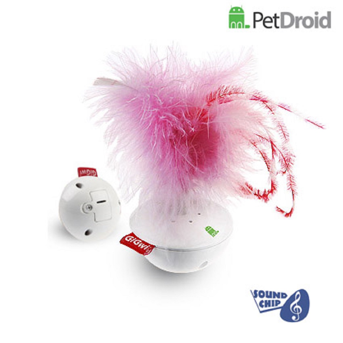 Электронная игрушка для кошек GiGwi Pet Droid Фезер Воблер0120710 Электронная игрушка для кошек GiGwi Pet Droid Фезер Воблер0120710Интерактивная игрушка-неваляшка с звуковым чипом для кошек. При касании лапами игрушка издает звуки похожие на чириканье птиц. Размер 14 см.