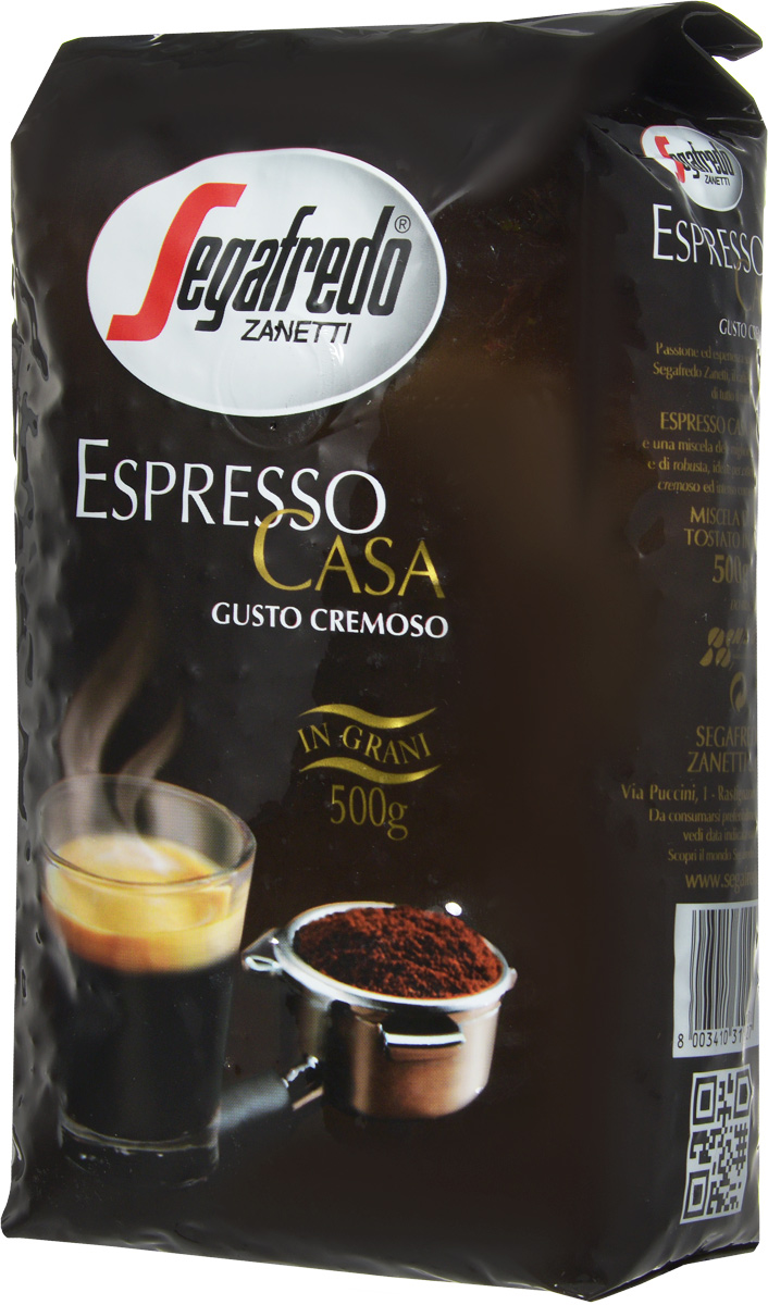 Segafredo Espresso Casa кофе в зернах, 500 г0120710 Segafredo Espresso Casa кофе в зернах, 500 г0120710Кофе Segafredo Espresso Casa создан профессионалами кофе, которые подготовили сбалансированную смесь высшего сорта Арабики и Робусты, придающую напитку насыщенный сливочный вкус и интенсивный аромат. В точности как эспрессо из настоящей итальянской кофейни.