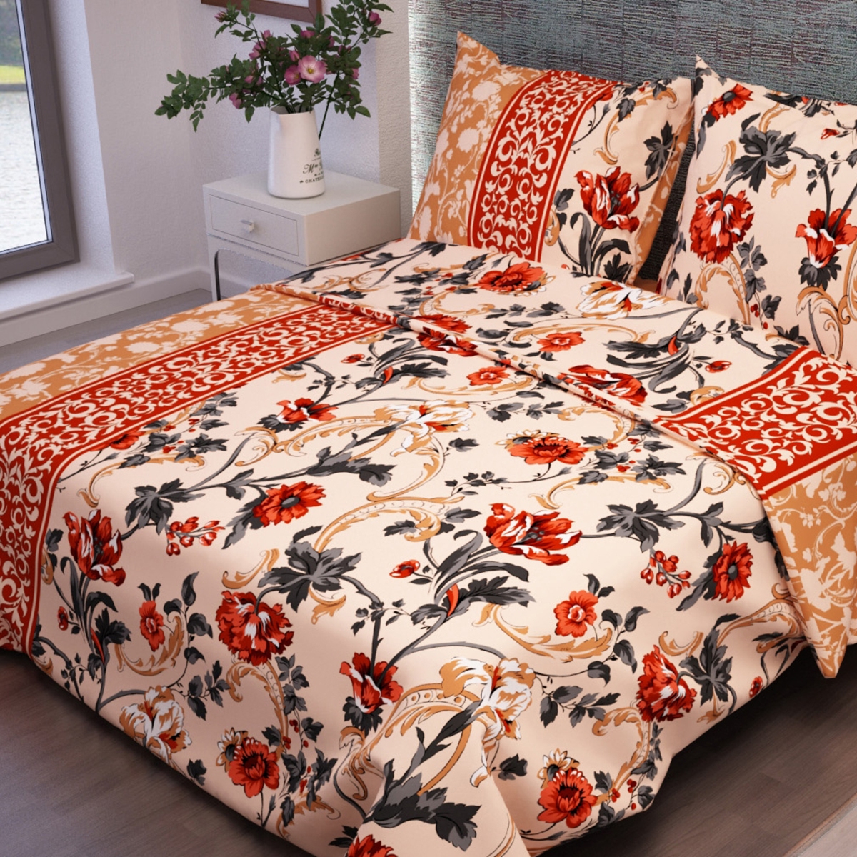 Комплект белья Letto, 1,5-сп, наволочки 70x70, цвет: бежевый10503 Комплект белья Letto, 1,5-сп, наволочки 70x70, цвет: бежевый10503Серия Letto Традиция выполнена из классической российской бязи, привычной для большинства российских покупательниц. Ткань плотная (125гр/м), используются современные устойчивые красители. Традиционная российская бязь выгодно отличается от импортных аналогов по цене, при том, что сама ткань и толще, меньше сминается и служит намного дольше. Рекомендуется перед первым использованием постирать, но не пересушивать. Применение кондиционера при стирке сделает такое постельное белье мягче и комфортней. Пододеяльник на молнии. Обращаем внимание, что расцветка наволочек может отличаться от представленной на фото.