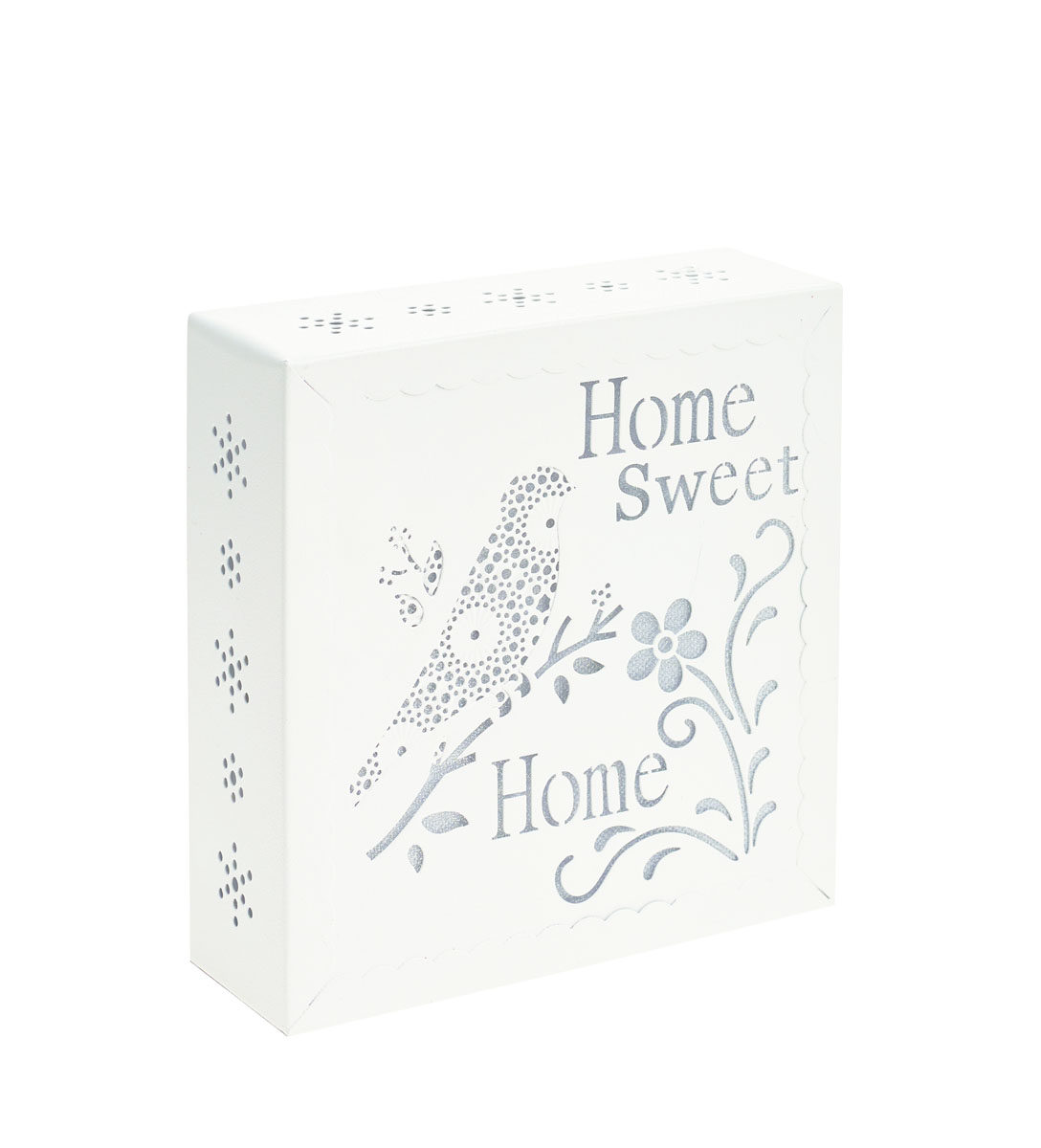 Декоративное настенное украшение Gardman Home Sweet Home, с LED подсветкой, 15,5 х 5,5 х 15,5 см43406 Декоративное настенное украшение Gardman Home Sweet Home, с LED подсветкой, 15,5 х 5,5 х 15,5 см43406Декоративное настенное украшение Gardman Home Sweet Home изготовлено из металла. Для удобства размещения изделие оснащено отверстием для подвешивания. LED подсветка придаст неповторимый дизайн вашему интерьеру. Работает от 2 батареек типа AA (входят в комплект). Имеет встроенный таймер, с возможностью программирования на 6 и 18 часов.