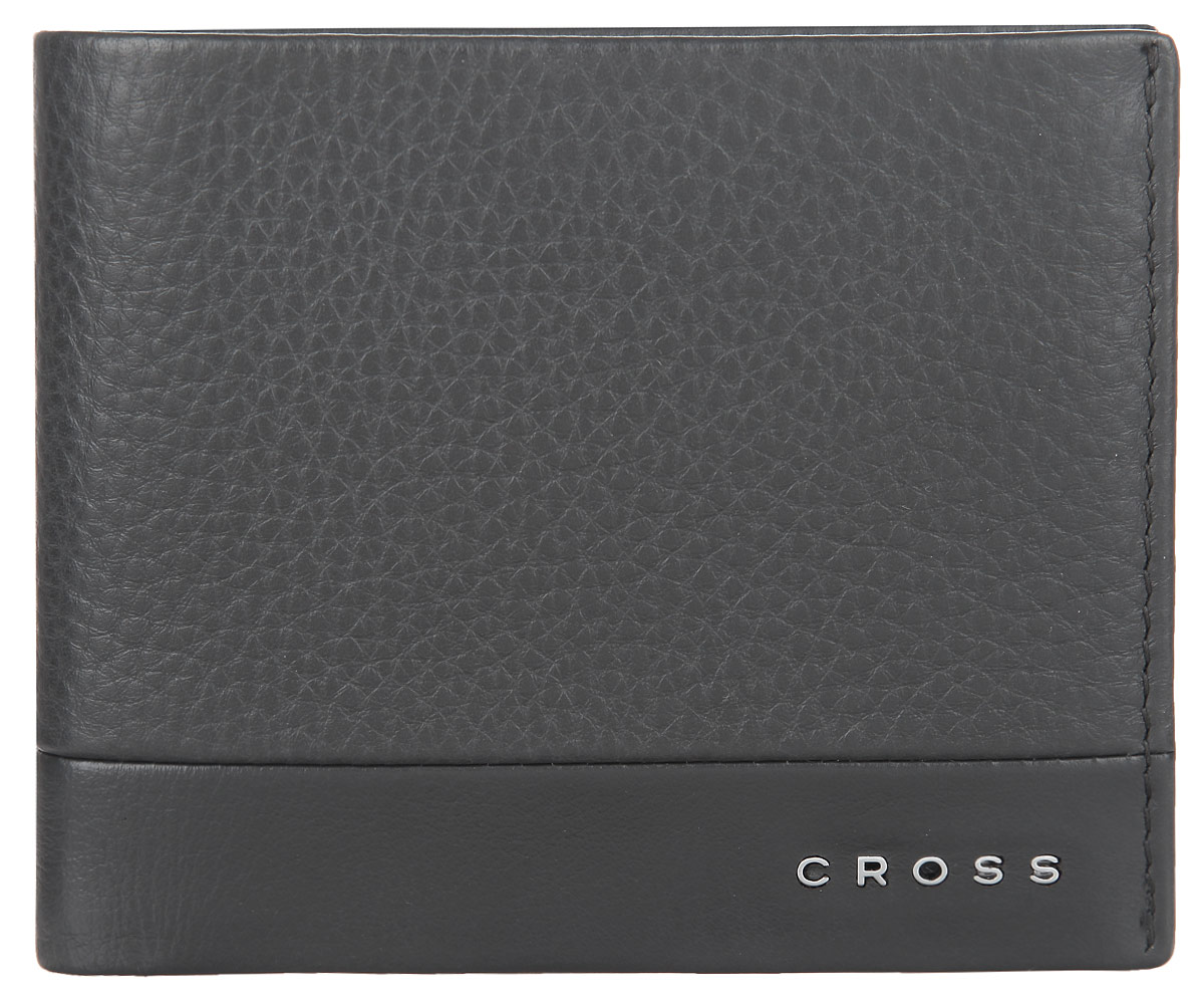 Кошелек мужской Cross, цвет: серый. AC028366-3INT-06501 Кошелек мужской Cross, цвет: серый. AC028366-3INT-06501Стильный мужской кошелек Cross изготовлен из натуральной кожи и оформлен металлической фурнитурой с символикой бренда.Изделие раскладывается пополам. Внутри расположены два прорезных потайных кармана, два отделения для купюр, шесть карманов для кредитных карт и карман с сетчатой вставкой. Изделие поставляется в фирменной упаковке.Практичный кошелек непременно подойдет к вашему образу, а также порадует простотой, стилем и функциональностью.