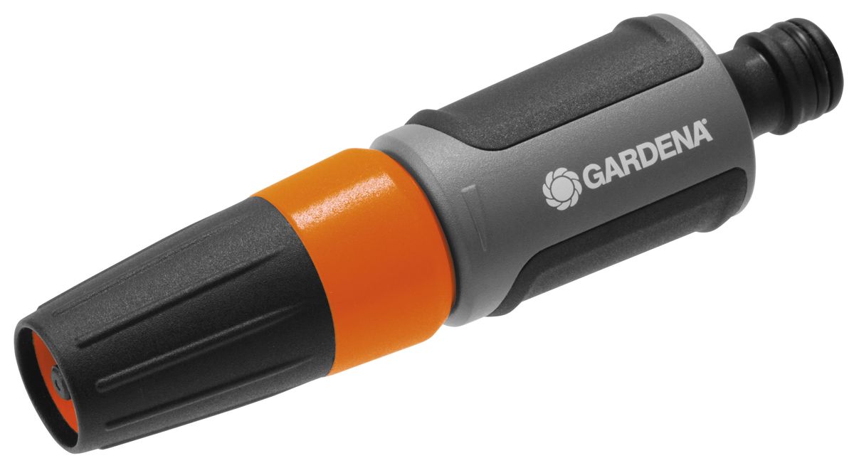 Наконечник для полива Gardena Classic96515412 Наконечник для полива Gardena Classic96515412Наконечник для полива Gardena Classic подходит для мягкого полива растений или очистки приусадебной территории. Плавная регулировка струи, позволяет выбрать оптимальный режим полива в соответствии с конкретной задачей. Несъемная муфта предотвращает возможность ее потери. Благодаря встроенным элементам из мягкого пластика, инструмент удобно располагается в руке и не выскальзывает.