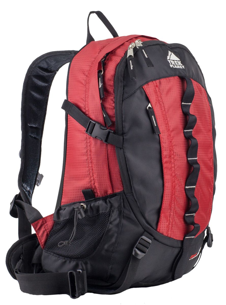 Рюкзак спортивный Trek Planet Blast 20, цвет: красный, черный70529 Рюкзак спортивный Trek Planet Blast 20, цвет: красный, черный70529Легкий и технологичный рюкзак Trek Planet Blast 20 прекрасно подходит для путешествий или спорта. Анатомические лямки рюкзака и вентилируемая подвесная система не стесняют движений, а широкий мягкий поясной ремень обеспечит комфортное прилегание к спине. Основное отделение снабжено отделением для нетбука или планшета. Боковые эластичные карманы, второе отделение с органайзером и дополнительными кармашками, куда можно убрать бумажник, ключи и документы. Особенности рюкзака: - Молнии и фурнитура высокого качества, - Регулируемый по высоте нагрудный ремень, - Жесткая подвесная система с очень хорошо вентилируемой спиной: жесткий каркас + сетка, - Два боковых кармана из сетки, - Второе отделение с органайзером и крючком для ключей, - Боковые компрессионные ремни для регулировки объема, - Большой карман на молнии на передней стенке, - Отделение для нетбука или планшета, - Держатели и стропы для навески снаряжения, - Широкий мягкий поясной ремень, - Съемный чехол от дождя, - Светоотражатели.