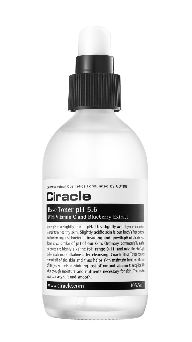 Ciracle Базовый тоник pH 5.6, 105 млFS-00897 Ciracle Базовый тоник pH 5.6, 105 млFS-00897Базовый тоник помогает восстановить нарушенный после умывания баланс кожи и предотвратить появление сухости, раздражения, воспалений.Экстракты ягод в составе средства тонизируют и обладают антиоксидантным эффектом. Растительные экстракты и гиалуроновая кислота увлажняют и смягчают кожу.