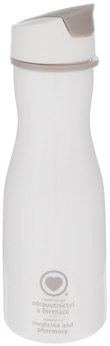 Бутылка для воды Tescoma Purity, цвет: белый, 700 млVT-1520(SR) Бутылка для воды Tescoma Purity, цвет: белый, 700 млVT-1520(SR)Стильная бутылка для воды Tescoma Purity, изготовленная из высококачественного пластика, оснащена съемным текстильным ремешком и крышкой с силиконовым уплотнителем, которая плотно и герметично закрывается, сохраняя свежесть и изначальную температуру напитка. Изделие прекрасно подойдет для использования в жаркую погоду: вода долго сохраняет первоначальные свойства и вкусовые качества. При необходимости в бутылку можно наливать витаминизированные напитки, фруктовые соки, чай или протеиновые коктейли.Такую бутылку можно без опаски положить в рюкзак, закрепить на поясе или велосипедной раме. Она пригодится как на тренировках, так и в походах или просто на прогулке.Бутылку разрешено кипятить и мыть в посудомоечной машине.Изделие можно использовать в холодильнике и микроволновой печи. Ремешок и крышку не рекомендуется мыть в посудомоечной машине.Диаметр горлышка бутылки: 5 см.Диаметр основания: 8 см.Высота бутылки (без учета крышки): 23 см.Длина ремешка: 11 см.