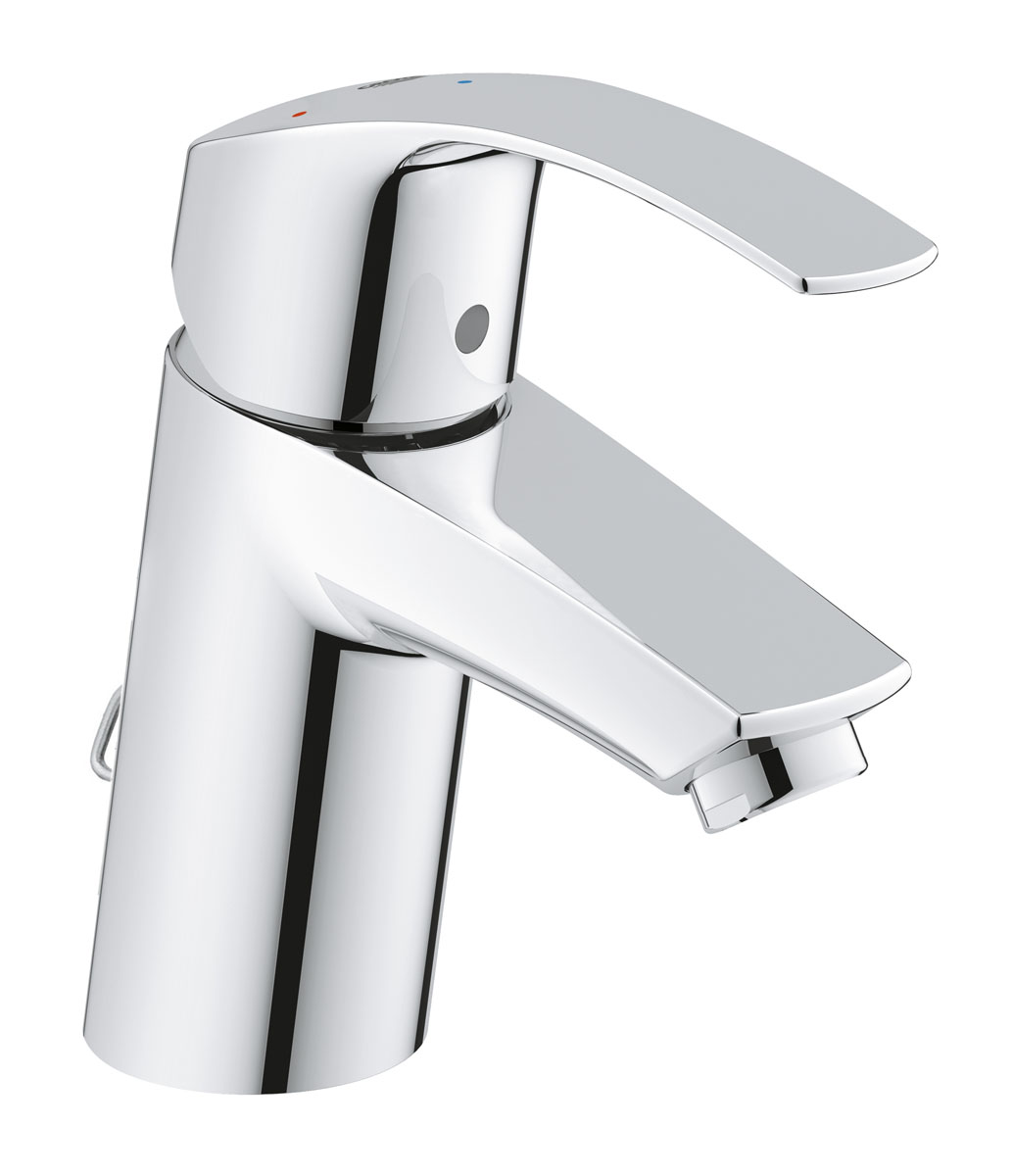 Смеситель для раковины Grohe Eurosmart New. 2337200268/5/3 Смеситель для раковины Grohe Eurosmart New. 2337200268/5/3Технология SilkMove ES, которая применяется в его конструкции, придает смесителю для ванной комнаты Grohe Eurosmart New важную особенность: при центральном положении рычага подается холодная вода, что позволяет экономить на нагреве воды. Рычаг отличается плавным ходом и управляется без усилий - для подачи горячей воды нужно, как обычно, повернуть его влево. Водосберегающий механизм EcoJoy обеспечивает экономию воды, достигающую 50%, чем способствует сохранению природных ресурсов и уменьшению ваших расходов на коммунальные услуги. Хромированное покрытие StarLight придает смесителю долговечный сияющий блеск, а цепочка с возвратным механизмом позволяет убирать пробку для сливного отверстия в незаметное место. Система упрощенного монтажа поможет установить смеситель с минимальными затратами времени.