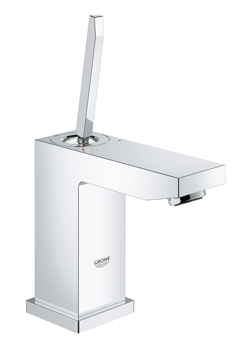 Смеситель для раковины GROHE Eurocube Joy с низким изливом (23656000)68/5/3 Смеситель для раковины GROHE Eurocube Joy с низким изливом (23656000)68/5/3Смеситель однорычажный для раковины DN 15 (S-Size)монтаж на одно отверстиеметаллический рычагGROHE FeatherControl Joystick картриджGROHE StarLight хромированная поверхностьGROHE EcoJoy SpeedClean аэратор с ограничением расхода воды 5.7 л/минGROHE QuickFix Plus Монтажная системагладкий корпусгибкая подводка