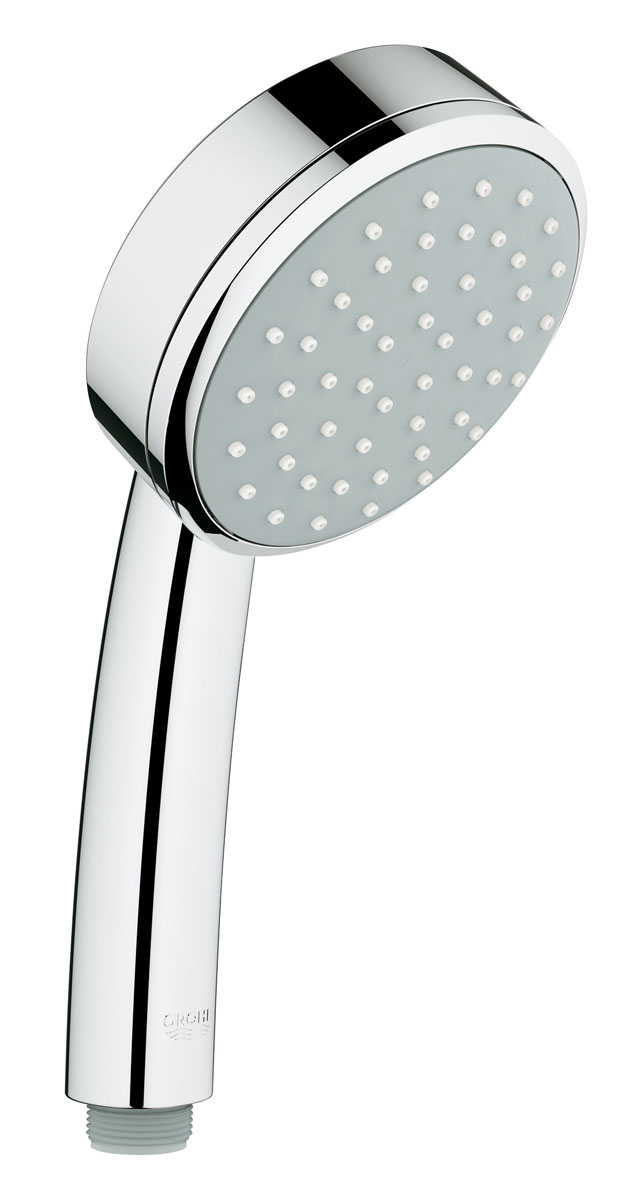 Ручной душ GROHE Tempesta Cosmopolitan (1 режим) (26082001)20021 Ручной душ GROHE Tempesta Cosmopolitan (1 режим) (26082001)20021RainGROHE DreamSpray® превосходный поток водыGROHE StarLight® хромированная поверхность с системой SpeedClean против известковых отложенийВнутренний охлаждающий канал для продолжительного срока службыможет использоваться с проточным водонагревателемуниверсальное крепление, подходящее к любому стандартному шлангуминимальное давление 1,0 бар