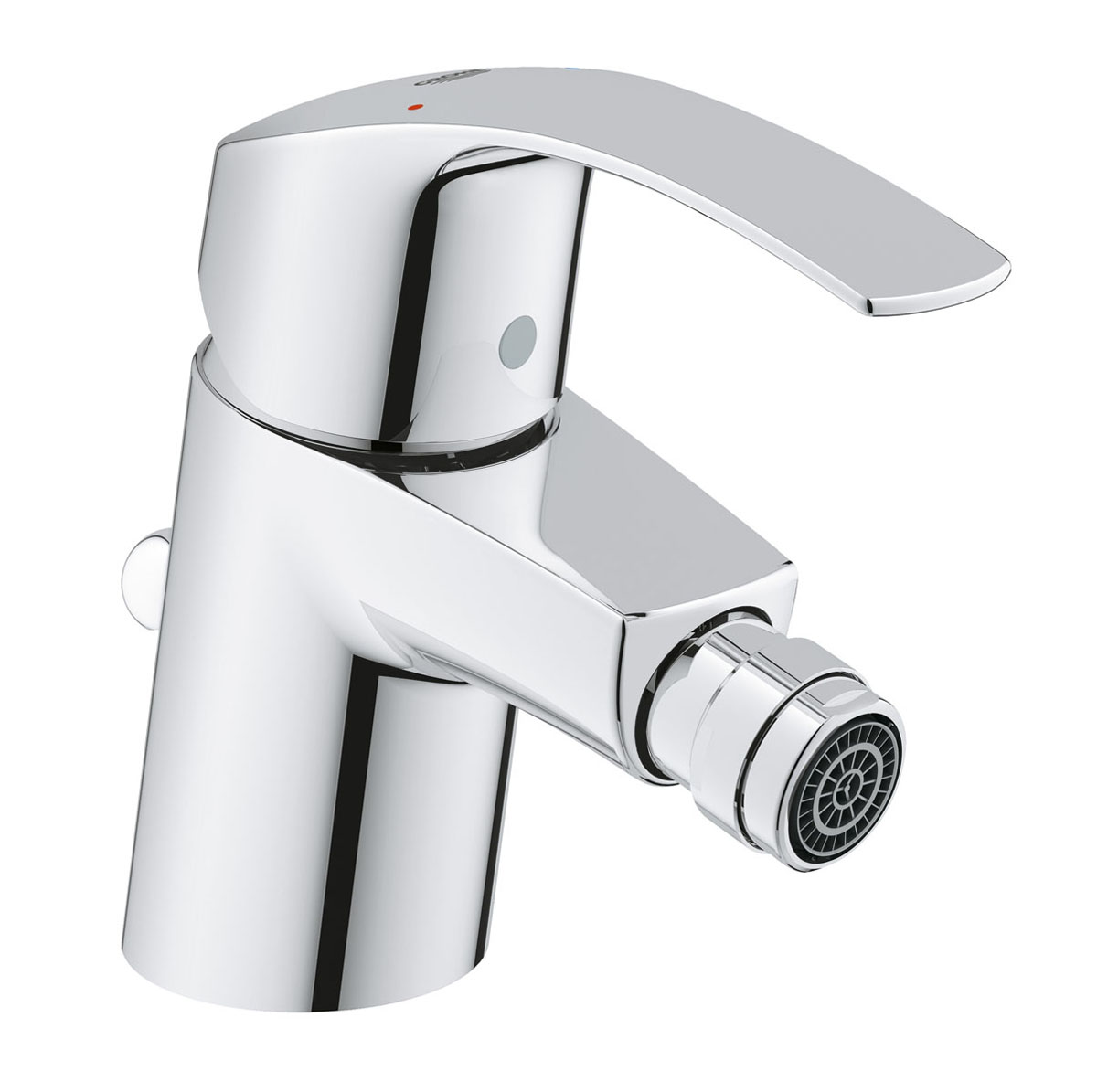 Смеситель для биде Grohe Eurosmart New, с донным клапаном68/5/3 Смеситель для биде Grohe Eurosmart New, с донным клапаном68/5/3Смеситель для биде Grohe сочетает в себе отличные эксплуатационные характеристики и оригинальный дизайн. Керамический картридж 35 мм - надежный рабочий элемент. Тело смесителя отлито из высококачественной, безопасной для здоровья пищевой латуни. Хромированное покрытие StarLight придает изделию яркий металлический блеск и эстетичный внешний вид. Имеет водоотталкивающие свойства, благодаря которым защищает тело смесителя. Устойчив к кислотным и щелочным чистящим средствам. Смеситель Grohe эргономичен, прост в монтаже и удобен в использовании.