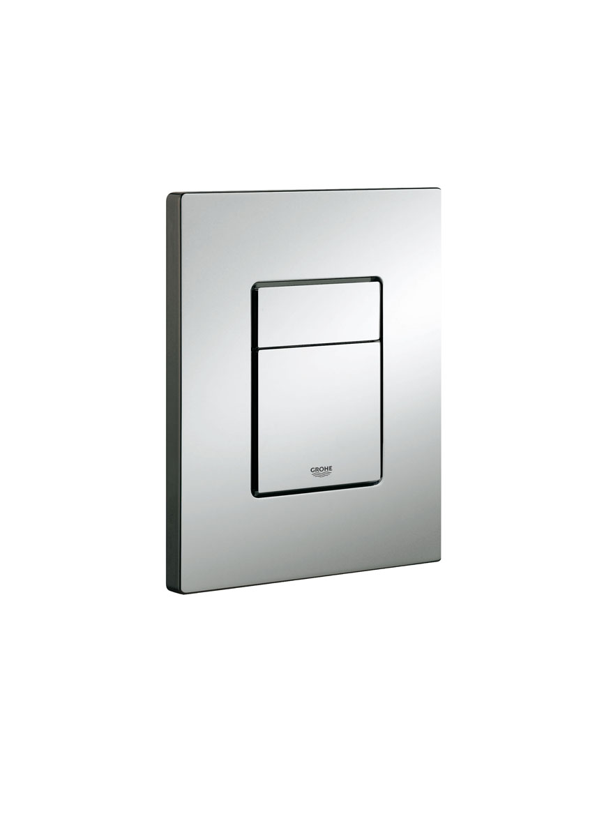Панель смыва для унитаза GROHE Skate Cosmopolitan (3 режима смыва) (38732000)008232 Панель смыва для унитаза GROHE Skate Cosmopolitan (3 режима смыва) (38732000)0082322 объема смыва или прерывание смыва старт/стопдля вертикального и горизонтального монтажа 156 x 197 мм, из ABSGROHE StarLight® хромированная поверхность GROHE EcoJoy® - Технология совершенного потока при уменьшенном расходе воды для пневматического смывного клапана