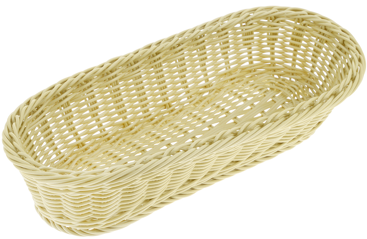 Корзинка Tescoma Flair, цвет: оливковый, 36 x 16,5 х 9 см54 009312 Корзинка Tescoma Flair, цвет: оливковый, 36 x 16,5 х 9 см54 009312Плетеная корзинка Tescoma Flair изготовлена из устойчивого к воздействию окружающей среды искусственного волокна. Идеально подходит для хранения выпечки, конфет, фруктов, косметики, рукоделия и оформления подарков. Она не требует тщательного ухода, не впитывает запахи, не боится воды и не разрушается от перепада температур. Корзинка Tescoma Flair отлично впишется в интерьер вашего дома.Можно мыть в посудомоечной машине.