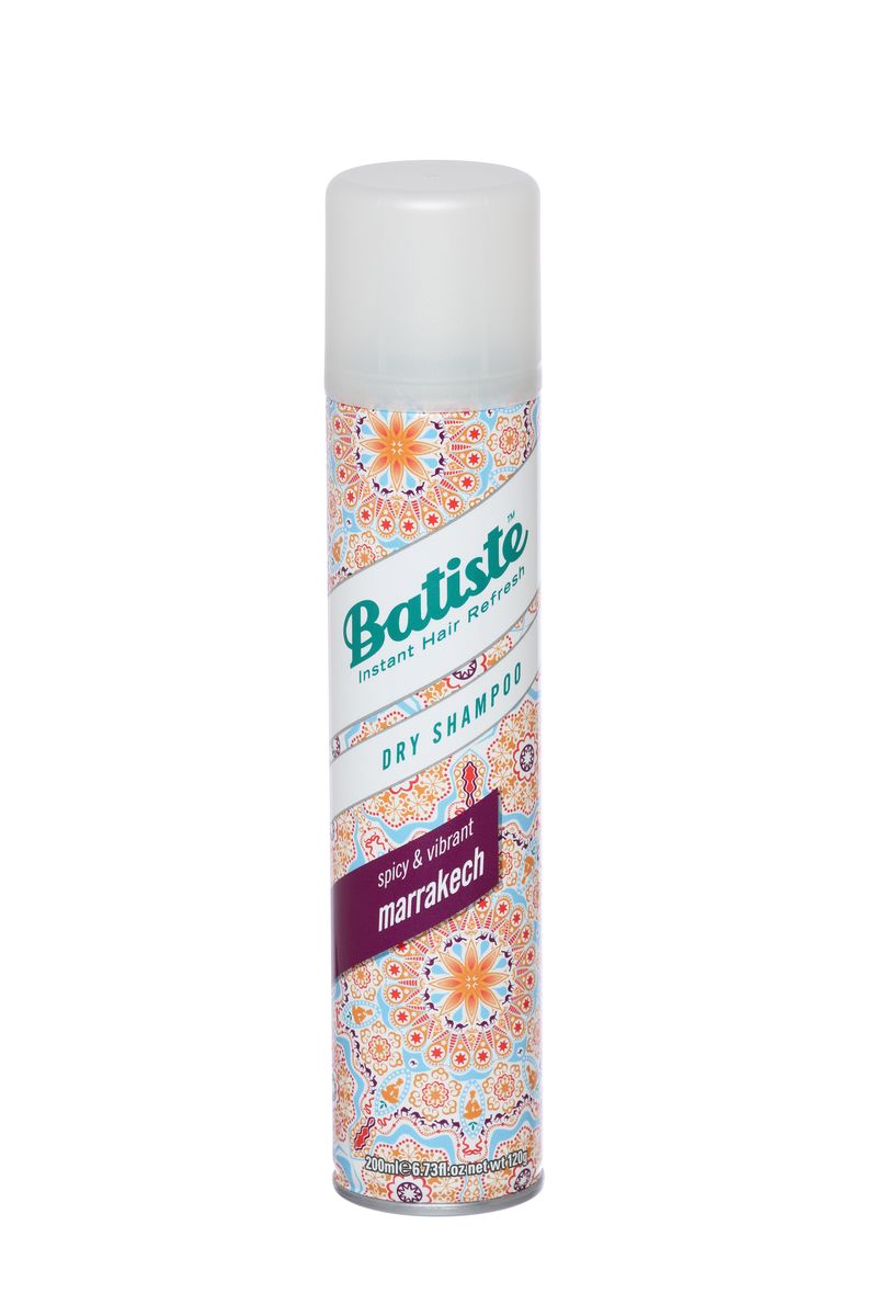 Batiste Marrakech Сухой шампунь, 200 млAC-1121RD Batiste Marrakech Сухой шампунь, 200 млAC-1121RDНовый сухой шампунь Batiste Marrakech заставит вернуться в прошлое или поможет узнать как звучит ансамбль ноток традиционного Востока. Моментальный эффект, без усилий и применения дополнительных средств – качества, за которые девушки многих стран любят сухие шампуни Batiste. Без воды и сушки феном они очищают волосы, придают структуру и объем. Ароматы традиционных восточных лавок, благовоний, эфирных масел, пряностей, специй, экзотических фруктов. Верхние ноты: сосна, эвкалипт, средние: черный и зеленый чай, роза, бергамот, нижние ноты: бальзам пихты и ели, мускус.