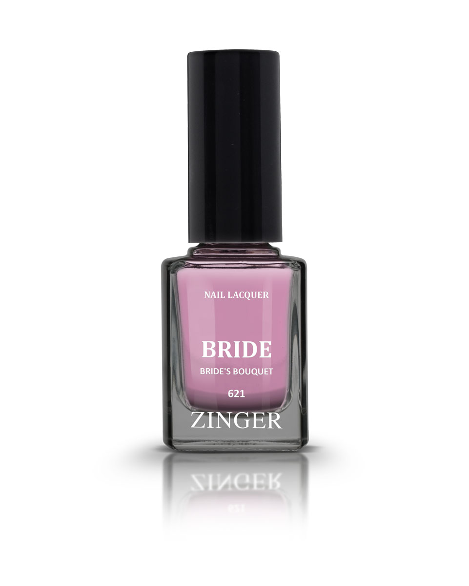 Zinger Лак для ногтей BRIDE BRIDES BOUQUET 621, 12 мл28032022 Zinger Лак для ногтей BRIDE BRIDES BOUQUET 621, 12 мл2803202260 трендовых оттенков для новой коллекции лака для ногтей Zinger 2016 произведены во Франции по экспертной технологии, которая обеспечивает прочное покрытие и одновременно заботится о здоровье ногтей, сохраняя их природную красоту. Новая формула лака Gel-technology 3-го поколения свободна от парабенов, толуола, ДБП, исключено использование камфоры и формальдегидной смолы. Для дополнительной защиты ногтей, в новой 5free формуле лаков Zinger появились UV-фильтры. Лак теперь наносится легко и быстро, абсолютно ровным слоем, благодаря новой профессиональной кисточке из 222 волосков. Лак держится намного дольше и высыхает после нанесения в течение нескольких минут. Сырье для производства лаков и конечный продукт –лаки Zinger не тестируются на животных.Фактура глянцевая