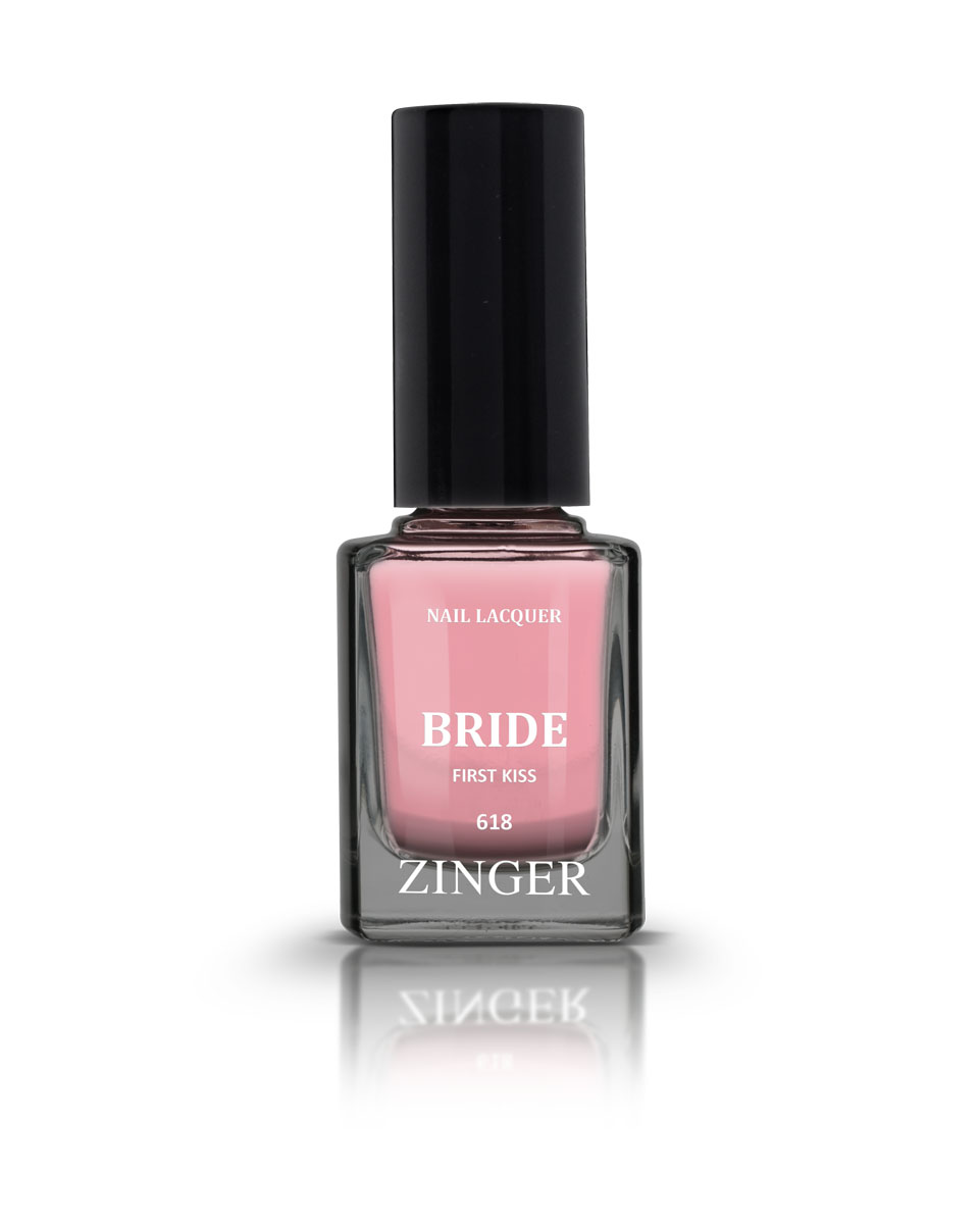 Zinger Лак для ногтей BRIDE FIRST KISS 618, 12 млSC-FM20104 Zinger Лак для ногтей BRIDE FIRST KISS 618, 12 млSC-FM2010460 трендовых оттенков для новой коллекции лака для ногтей Zinger 2016 произведены во Франции по экспертной технологии, которая обеспечивает прочное покрытие и одновременно заботится о здоровье ногтей, сохраняя их природную красоту. Новая формула лака Gel-technology 3-го поколения свободна от парабенов, толуола, ДБП, исключено использование камфоры и формальдегидной смолы. Для дополнительной защиты ногтей, в новой 5free формуле лаков Zinger появились UV-фильтры. Лак теперь наносится легко и быстро, абсолютно ровным слоем, благодаря новой профессиональной кисточке из 222 волосков. Лак держится намного дольше и высыхает после нанесения в течение нескольких минут. Сырье для производства лаков и конечный продукт –лаки Zinger не тестируются на животных.Фактура глянцевая