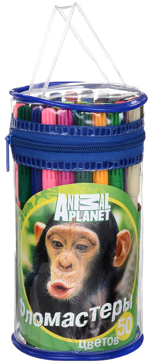 Action! Набор фломастеров Animal Planet Обезьяна 50 цветов72523WD Action! Набор фломастеров Animal Planet Обезьяна 50 цветов72523WDФломастеры Action! Animal Planet: Обезьяна, предназначенные для художественно-оформительских работ, обязательно порадуют вашего юного художника и помогут создать ему неповторимые и яркие картинки.Набор включает в себя 50 фломастеров ярких насыщенных цветов. Специальные чернила на водной основе легко смываются с кожи и удаляются с большинства тканей. Корпус фломастеров изготовлен из полипропилена, а вентилируемый колпачок увеличивает срок службы чернил и предотвращает их преждевременное высыхание.Рекомендуемый возраст: от 3 лет.