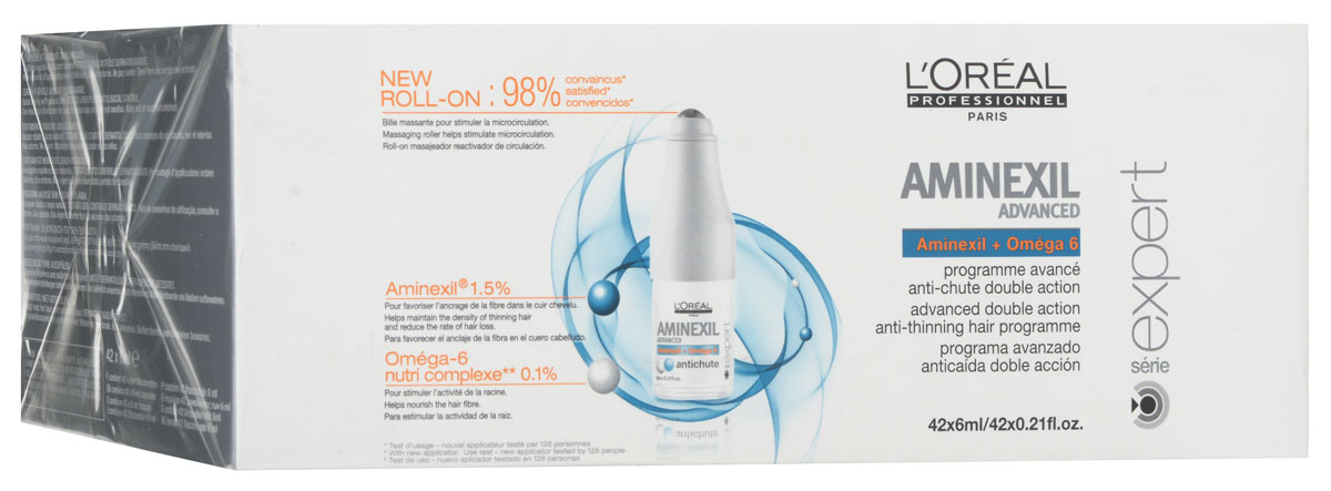 LOreal Professionnel Ампулы против выпадения волос Expert Aminexil Advanced - 42*6 млFS-00897 LOreal Professionnel Ампулы против выпадения волос Expert Aminexil Advanced - 42*6 млFS-00897Ампулы против выпадения волос Аминексил Эдванст – это эффективное средство, питающее и увлажняющее волосы. Благодаря Aminexil Advanced вы забудете о проблеме выпадения волос. Волосы будут более сильными, мягкими и блестящими, легче расчесываться и укладываться. Аминексил Эдванст имеет нежный фруктовый аромат, быстро высыхает и абсолютно незаметен на волосах.