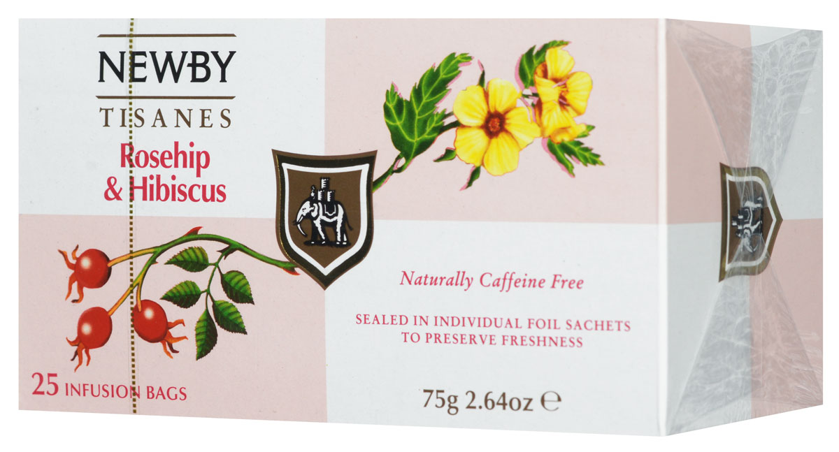 Newby Rosehip & Hibiscus фруктовый чай в пакетиках, 25 шт101246 Newby Rosehip & Hibiscus фруктовый чай в пакетиках, 25 шт101246Newby Rosehip & Hibiscus - чай с ярко-красным настоем, освежающей кислинкой и великолепно сбалансированным фруктовым вкусом. Он состоит из смеси цветков гибискуса и сушеных ягод шиповника, который богат витамином С. Прозрачный настой темно-красного цвета обладает острым пикантным бодрящим вкусом.