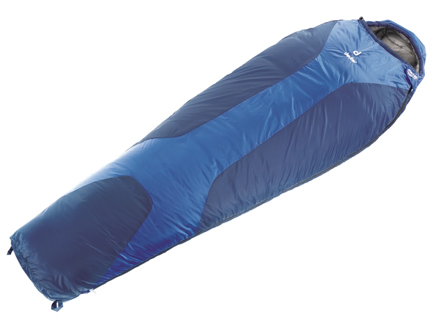 Спальный мешок Deuter Orbit + 5 L, цвет: синий, левая молния37410_33101 Спальный мешок Deuter Orbit + 5 L, цвет: синий, левая молния37410_33101Проверенный спальный мешок Deuter Orbit - прочный и простой в уходе. Спальник Deuter Orbit +5°L позволяет и осенью ночевать на природе. Вариант L обеспечивает комфорт людям высокого роста. Имеет утепляющие вставки Body Wormer из флиса в области рук, почек и ступней. Спальник может использоваться как одеяло, капюшон с двумя стяжными шнурами, накладка вдоль молнии. Двусторонняя молния YKK позволяет состегивать вместе два спальника, компрессионный упаковочный мешок, утепляющий воротник с подбитым краем.Особенности: Наполнитель: Deuter Thermo ProLoft. Подкладка: Deuter Soft Micro. Наружный материал: Dura Lite RS. Температура комфорта: +9°. Температура лимита: +5°. Температура экстрима: -9°. Вес: 960 гр. Рост: 200 см. Размер: 220 х 80 х 50 см.