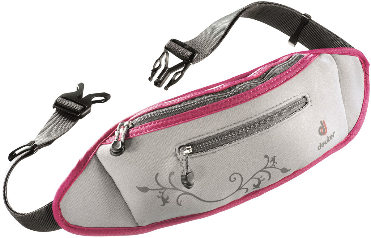 Сумка поясная Deuter 2015 Neo Belt II, цвет: серый, фуксия39050_4505 Сумка поясная Deuter 2015 Neo Belt II, цвет: серый, фуксия39050_4505Сумка поясная Deuter Neo Belt II легкая и удобная. Просторная поясная сумка выполнена с городским дизайном. Основное отделение на молнии, имеются два внутренних кармана на молниях и канал для провода от наушников. Спереди расположен карман на молнии. У сумки регулируемый набедренный пояс и крючок для ключей. Сумка подойдет для города, пляжа и для загородной пробежки. Она хорошо прилегает к телу и практически невесома. Вес: 90 г. Размеры: 12 х 33 х 4 см.