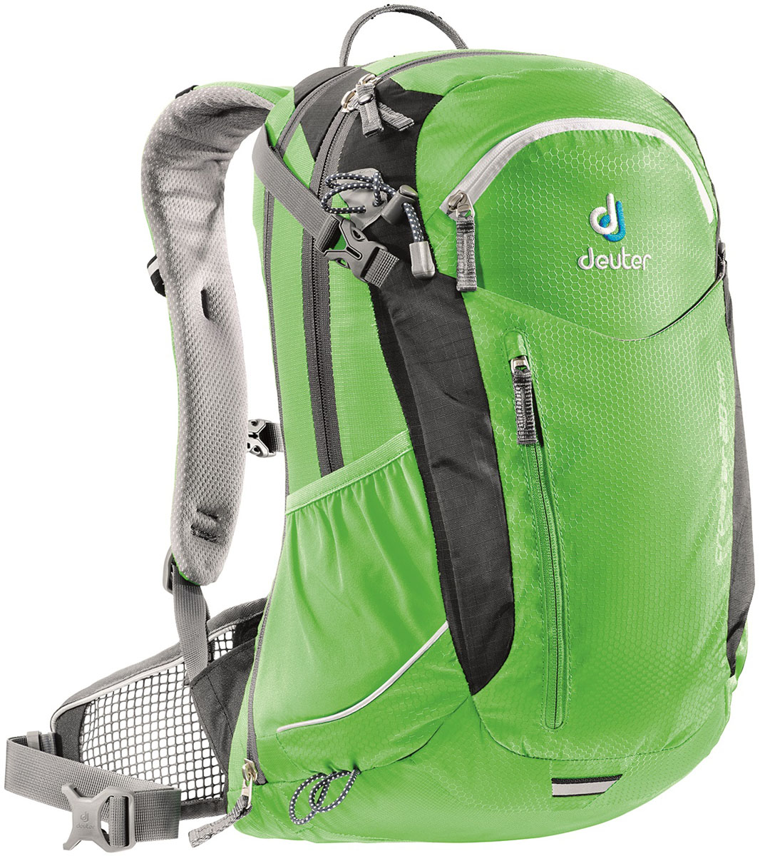 Рюкзак Deuter Cross Air 20 EXP, цвет: зеленый, 20 лRivaCase 8460 black Рюкзак Deuter Cross Air 20 EXP, цвет: зеленый, 20 лRivaCase 8460 blackМногофункциональный велосипедный рюкзак Deuter Cross Air EXP для продолжительных однодневных поездок. У рюкзака элегантный дизайн, плотно прилегающая форма и практичная надставка с молнией для увеличения объема. Отличная вентиляция благодаря конструкции спинки Deuter Advanced Aircomfort. Особенности Deuter Aircontact PRO 60+15: - в практичный сетчатый карман можно положить куртку или шлем; - два наружных кармана; - боковые сетчатые карманы; - карман для влажной одежды; - органайзер; - внутренний карман для ценных вещей. Вес: 1100 г. Объем: 18+4 л. Размер: 47 х 34 х 20 см.