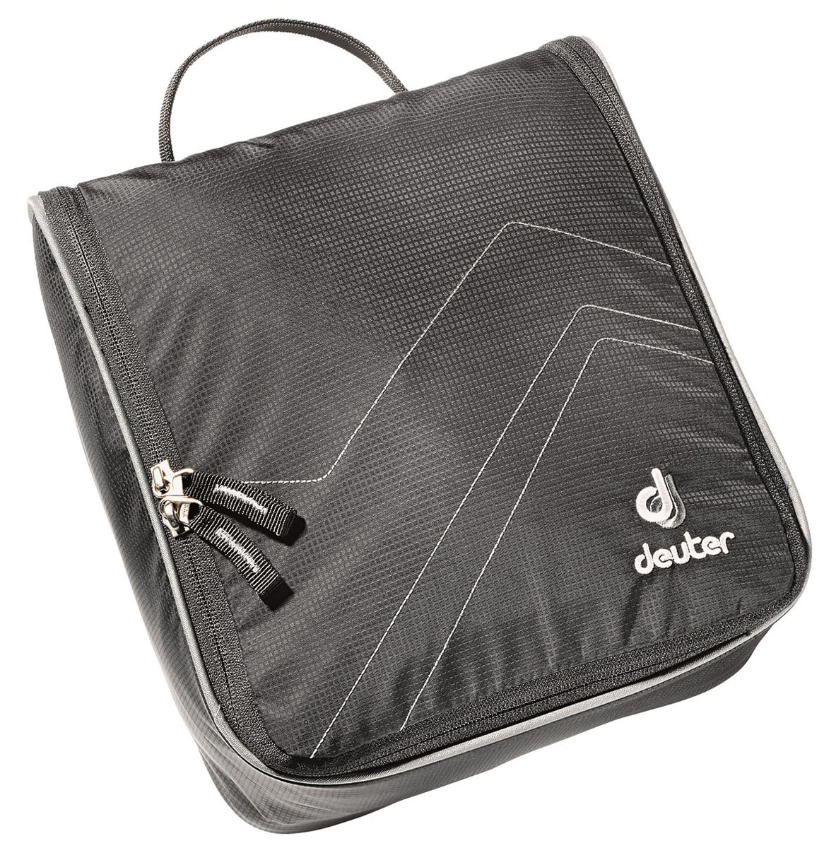 Косметичка дорожная Deuter Wash Center II, цвет: черный39464_7490 Косметичка дорожная Deuter Wash Center II, цвет: черный39464_7490Дорожная косметичка Deuter Wash Center II, выполненная из полиамида и нейлона, незаменима впутешествиях и командировках. Косметичка содержит одно отделение с внешней сетчатой вставкой, которое закрывается клапаном на застежку-молнию с двумя бегунками. Внутри расположены два прорезных кармана на застежках-молниях, один из которых - сетчатый, три накладных сетчатых кармана, 10 небольших эластичных фиксаторов и съемное зеркало на липучке. Также имеется съемная сетчатая секция на липучке, оснащенная тремя накладными карманами и металлическим крючком для подвешивания. На тыльной стороне косметички расположен прорезной карман на застежке-молнии.Изделие снабжено металлическим крючком дляподвешивания и ручкой для переноски в сложенном виде.Стильная дорожная косметичка Deuter Wash Center II станет практичным аксессуаром, который идеально дополнит ваш образ.