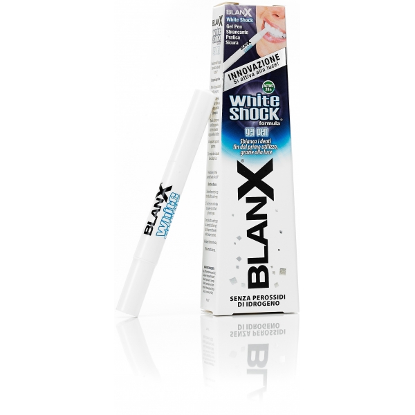 Blanx Отбеливающий гелевый карандаш, White Shock Gel Pen, 1,8 млSatin Hair 7 BR730MN Blanx Отбеливающий гелевый карандаш, White Shock Gel Pen, 1,8 млSatin Hair 7 BR730MNМожно использовать, когда вы хотите.Он может быть использован также в качестве поддерживающего продукта после профессионального отбеливания.Нанесение продукта непосредственно на эмаль с помощью мягкой верхней части ручки.При каждой улыбке активный ингредиент ActiluX® активируется и продолжает отбеливать зубы, естественным образом , в течение 24 часов.