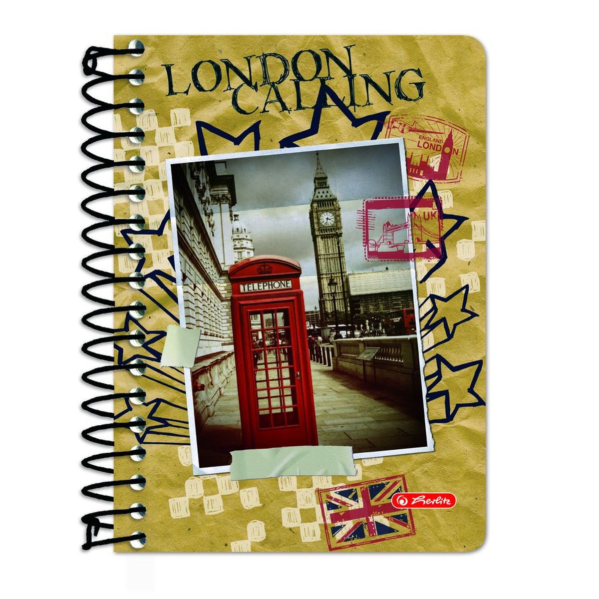 Herlitz Блокнот City Trips London 200 листов в клетку72523WD Herlitz Блокнот City Trips London 200 листов в клетку72523WDУдобный блокнот Herlitz City Trips London - незаменимый атрибут современного человека, необходимый для рабочих и школьных записей как в офисе, так и дома.Блокнот содержит 200 листов удобного маленького формата 10х14 в клетку без полей. Обложка выполнена из качественной бумаги. Внутренний блок из спирали изготовлен из металла и гарантирует полное отсутствие потери листов. Блокнот имеет закругленные углы.Блокнот для записей Herlitz City Trips London станет достойным аксессуаром среди ваших канцелярских принадлежностей. Это отличный подарок как коллеге или деловому партнеру, так и близким людям.