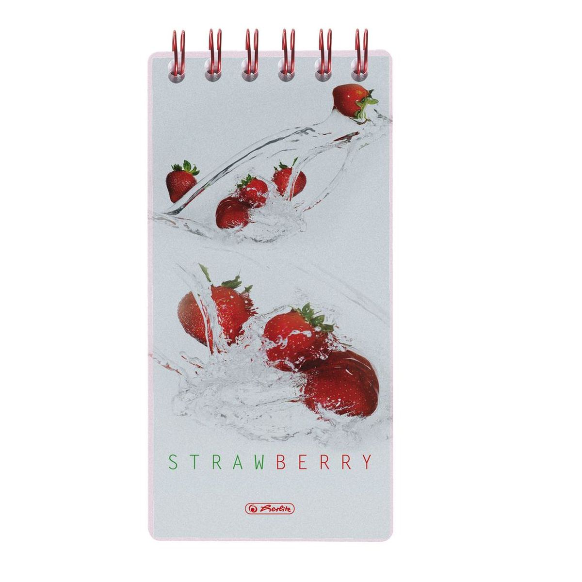Herlitz Блокнот Fresh Fruit Клубника 100 листов формат 8,5 х 1772523WD Herlitz Блокнот Fresh Fruit Клубника 100 листов формат 8,5 х 1772523WDУдобный блокнот Herlitz Fresh Fruit Клубника - незаменимый атрибут современного человека, необходимый для рабочих или школьных записей.Блокнот содержит 100 листов формата 8,5х17 без разметки. Обложка выполнена из пластика и картона с использованием изображений фруктов. Гребень из спирали изготовлен из металла и гарантирует надежное крепление листов.Блокнот для записей Herlitz Fresh Fruit Клубника станет достойным аксессуаром среди ваших канцелярских принадлежностей. Это отличный подарок как коллеге или деловому партнеру, так и близким людям.
