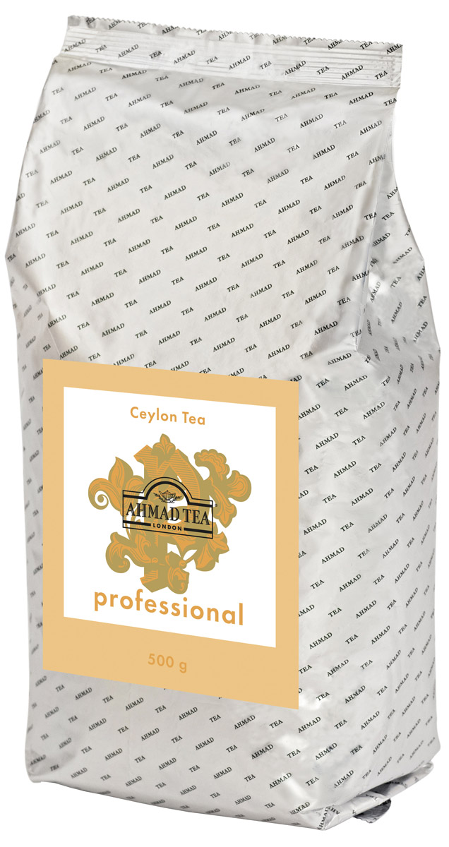 Ahmad Tea Professional Цейлонский черный листовой чай, 500 г101246 Ahmad Tea Professional Цейлонский черный листовой чай, 500 г101246Цейлонский чай Ahmad Tea Professional отличает выразительный крепкий вкус с характерной для этого региона горчинкой. Качественный цейлонский чай ценится во многих странах мира, на чайных аукционах спрос на него по-прежнему выше, чем предложение. Настой напитка имеет темно-коричневый цвет. Вкус насыщенный, с терпкой нотой и ореховым послевкусием.