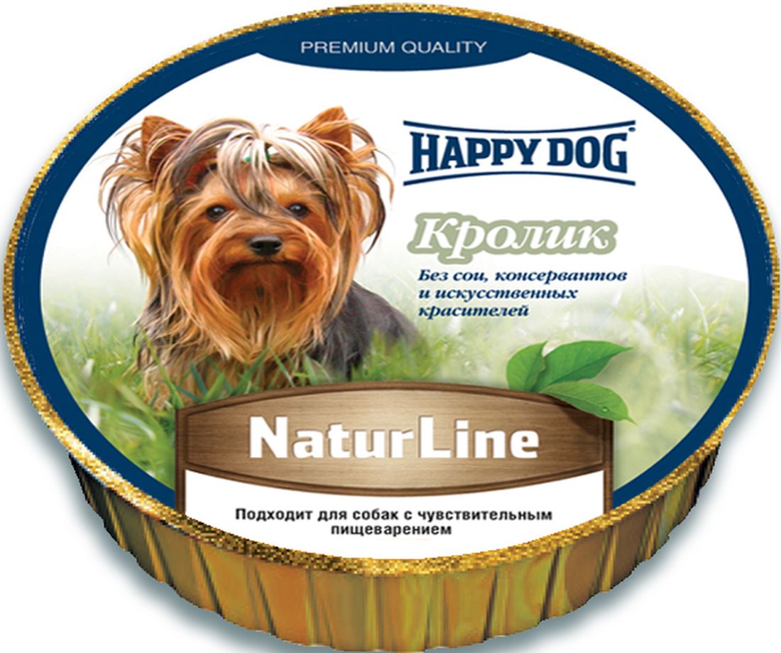 Консервы для собак Happy Dog Natur, паштет с кроликом, 125 г4002 Консервы для собак Happy Dog Natur, паштет с кроликом, 125 г4002Консервы для собак Happy Dog Natur - сбалансированный натуральный корм, прекрасно зарекомендовавший себя для кормления собак с чувствительным пищеварением. Изготовлен из высоко качественного и легкого мяса кролика с добавлением витаминно-минерального комплекса. Не содержит сои, искусственных красителей, консервантов и ГМО.Состав: мясо кролика, печень, витаминно-минеральная смесь, мясо птицы, растительное масло, вода. Питательные вещества: протеин 11%, жиры 4,5%, клетчатка 0,5%, влажность 80%.Товар сертифицирован.