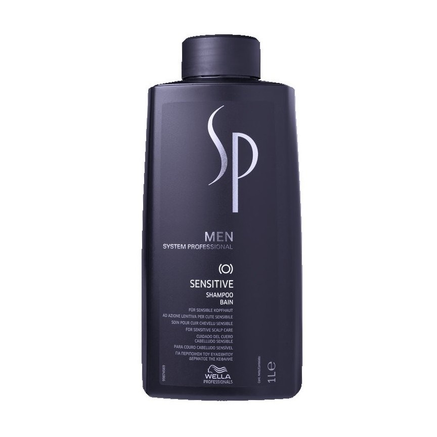 Wella SP Шампунь для чувствительной кожи головы Men Sensitive Shampoo, 1000 млFS-36054 Wella SP Шампунь для чувствительной кожи головы Men Sensitive Shampoo, 1000 млFS-36054Шампунь для чувствительной кожи головы Sensitive Shampoo бережно очищает кожу головы, восстанавливая естественный кислотно-щелочной баланс. Также средство следит за уровнем увлажненности кожи, смягчает ее и снимает воспаления. Мягкий шампунь подходит для ежедневного использования для кожи головы любого типа, особенно чувствительной. DL-валин успокаивает кожу головы, снимает воспаление, витамины В5, А, Е, F укрепляют волосы, бисаболол уменьшает шелушение и стянутость кожи головы.