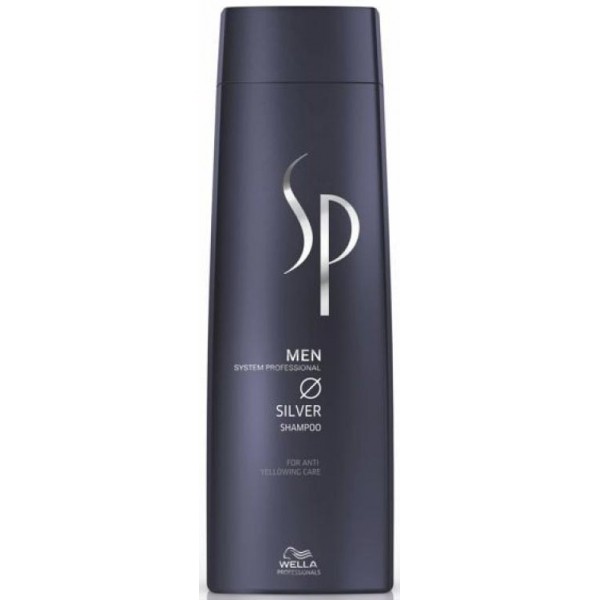Wella SP Шампунь с серебристым блеском Men Silver Shampoo, 250 млFS-00897 Wella SP Шампунь с серебристым блеском Men Silver Shampoo, 250 млFS-00897Шампунь с серебристым блеском Silver Shampoo очищает волосы и удаляет желтый оттенок с седых волос. Шампунь от Wella эффективно нейтрализует красящий пигмент, который нарушает естественную прелесть серебристой седины. Средство можно использовать дл полностью седых волос или для тех, которые поседели частично.