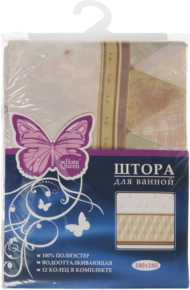 Штора для ванной Fresh Code Ромбы, цвет: бежевый, коричневый, 180 х 180 см391602 Штора для ванной Fresh Code Ромбы, цвет: бежевый, коричневый, 180 х 180 см391602Штора для душа Fresh Code Ромбы из 100% плотного полиэстера с водоотталкивающей поверхностью идеально защищает ванную комнату от брызг.Прочные отверстия для колец позволяют надежно закрепить штору на штанге, а гибкий металлический утяжелитель в нижней кромке поддерживает ее в расправленной форме.Штору можно легко почистить мягкой губкой с мылом или постирать ее с мягким моющим средством в деликатном режиме.В комплекте 12 прочных пластиковых колец для крепления шторы.
